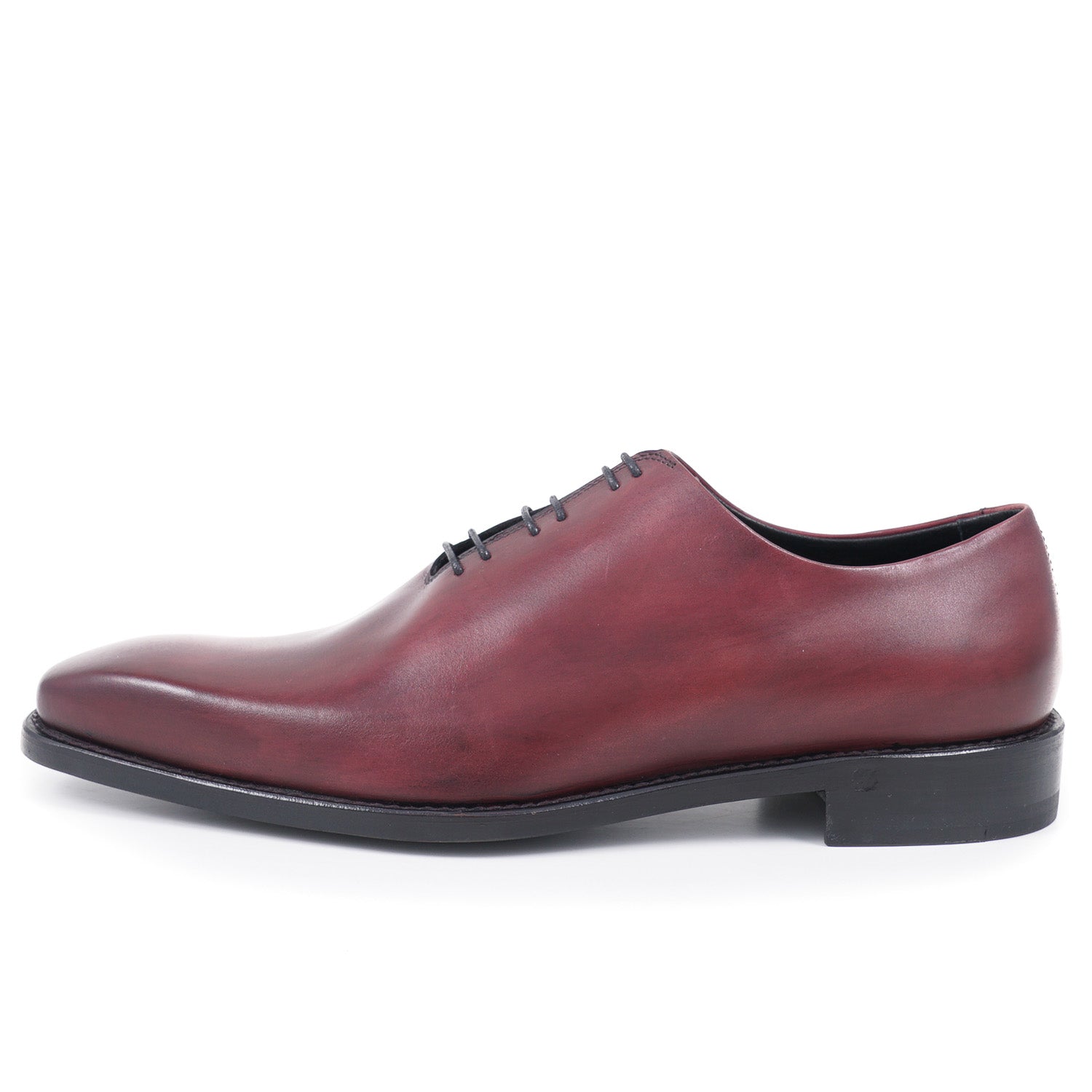 Premium Di Mella Burgundy Wholecut Leather Dress Shoes for Men - Elegant Formal & Business Occasions