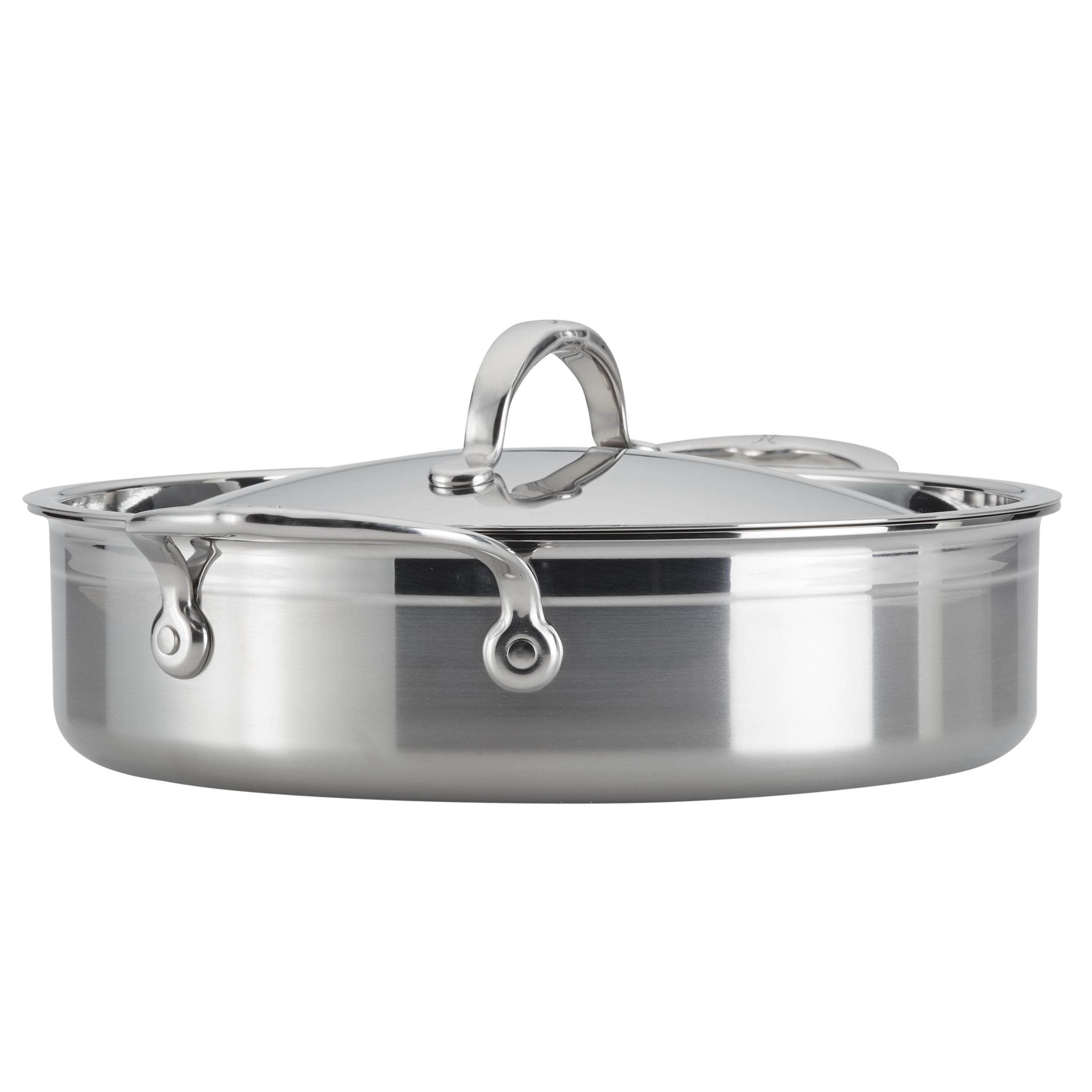 Hestan Probond Covered Braiser/Sauteuse 3.5 Qt (26cm) - Premium Ceramic Nonstick Cookware for Searing, Braising & Sauteing - Perfect for Stovetop to Oven Cooking & Family Meals