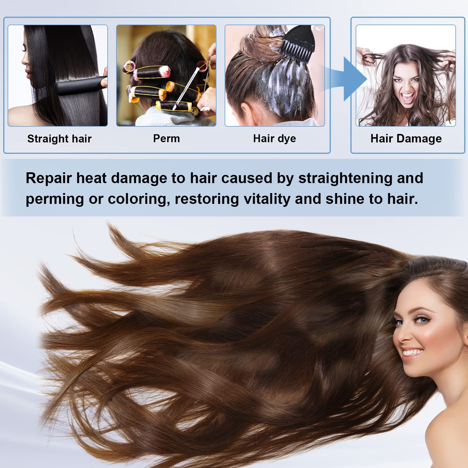 Elitzia ET1410 Upright Frozen Flat Hair Iron for Hair Coloring & Repair - Salon-Grade 15.8F Styling Tool for Damaged Hair | Perfect for Home Use & Professional Hairdressing Salons