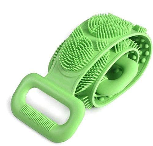Sampton Silicone Body Scrubber - Dual-Sided Exfoliating Brush for Deep Skin Cleaning & Massage - Perfect for Shower & Bath Use