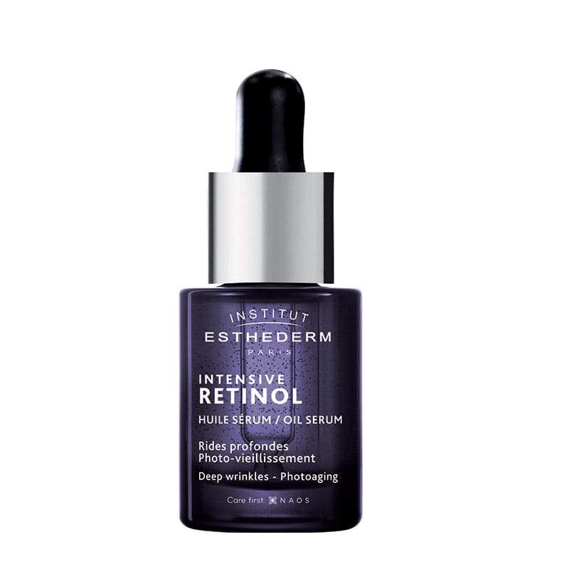 Institut Esthederm Intensive Retinol Oil Serum - Anti-Aging Face Serum with Retinol for Wrinkles & Fine Lines | Night Repair Treatment for Glowing Skin | Perfect for Dry, Sensitive & Mature Skin Types