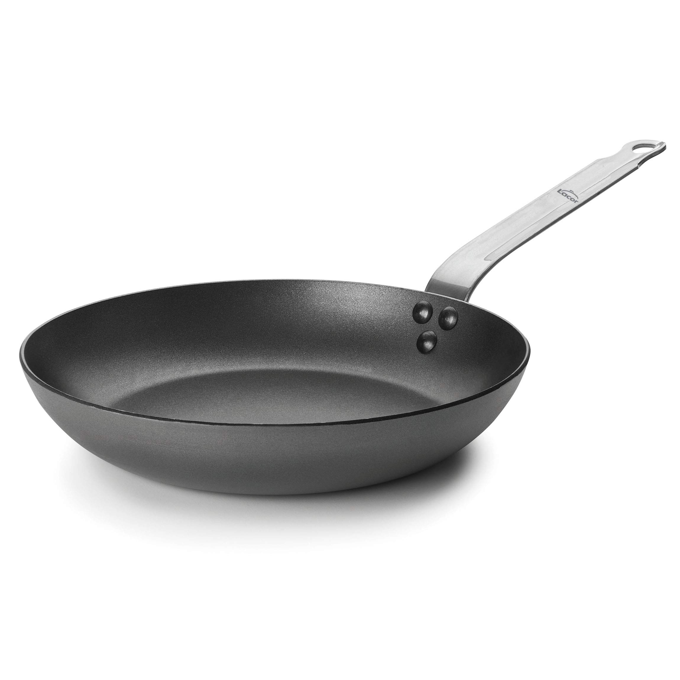 Non-Stick Iron Frying Pan 26cm - Grey Skillet for Sauteing, Frying & Cooking - Perfect for Home Kitchen, Camping & Outdoor Use