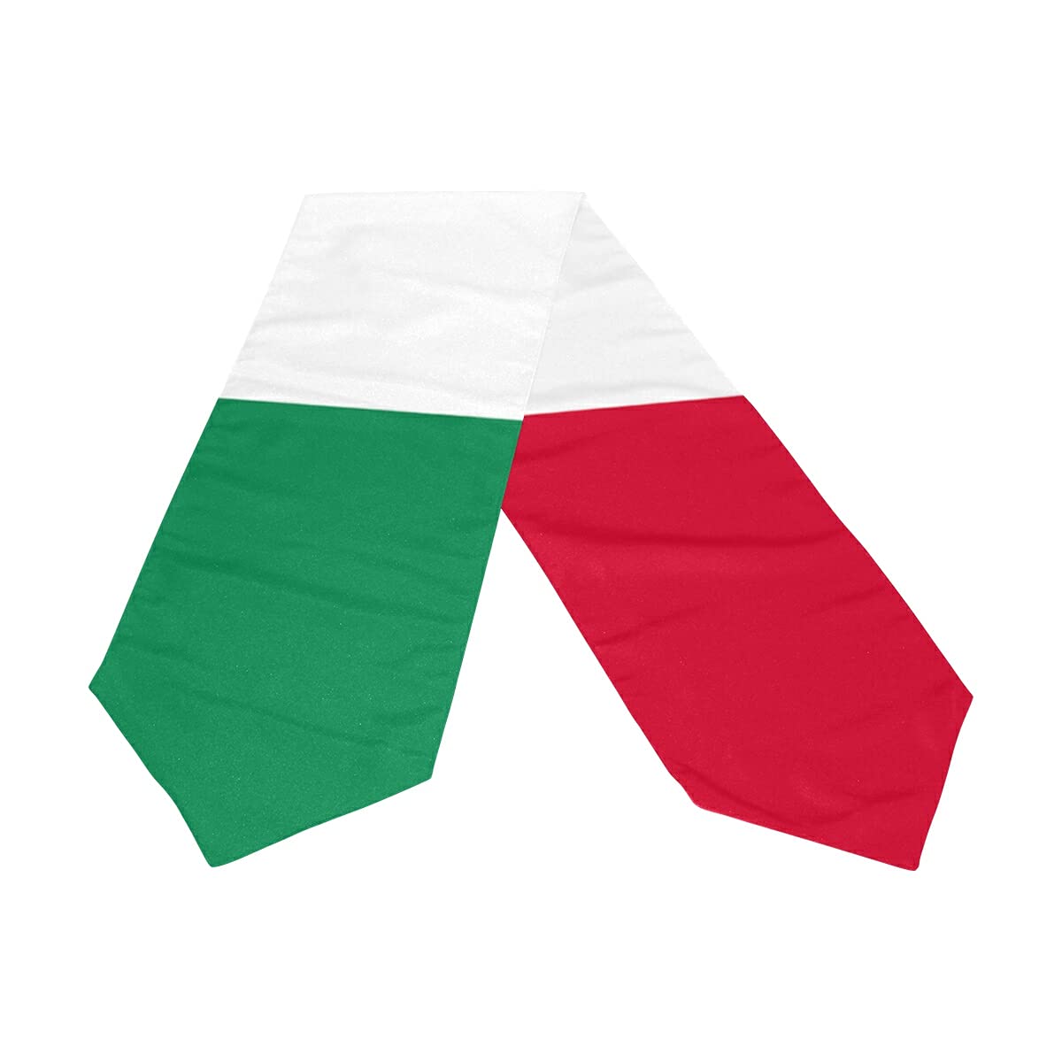 Poeticcity Italy Flag Double Sided Table Runner 13x70 Inches - Wedding, Dining Room, Kitchen Decor, Party & Home Celebration Tablecloth