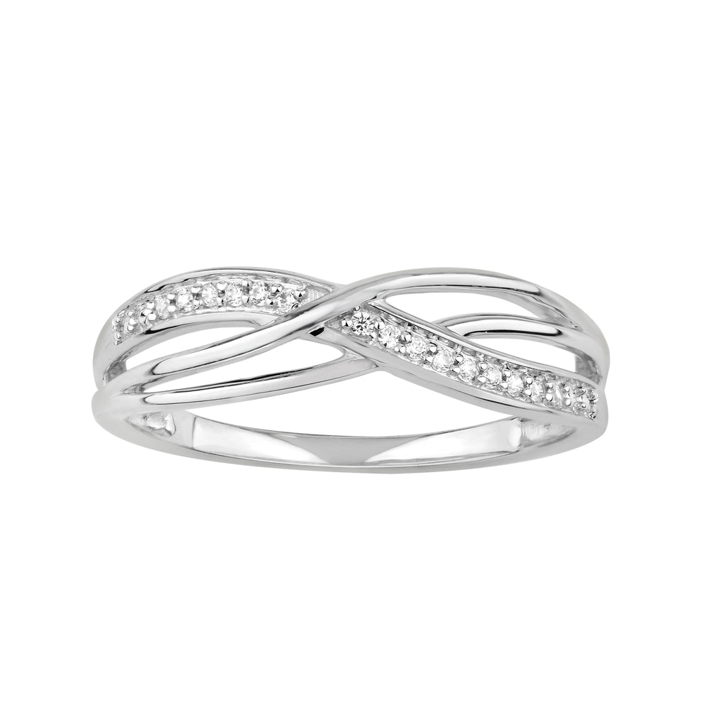 9ct White Gold Diamond Ring for Women - Elegant Solitaire Engagement & Wedding Band - Perfect for Proposals, Anniversaries & Special Occasions
