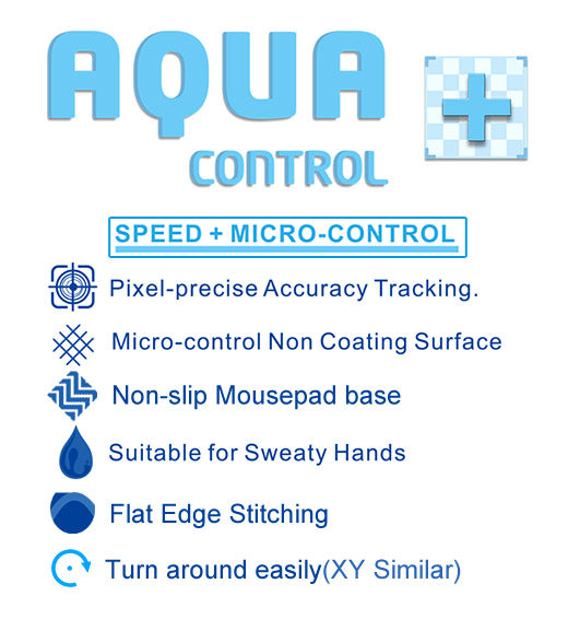 X Raypad Aqua Control Plus (AC+) Wave Series Gaming Mouse Pad - High Precision Control for FPS, MOBA & Esports | Smooth Surface for PC & Console Gaming | Perfect for Competitive Play & Office Use