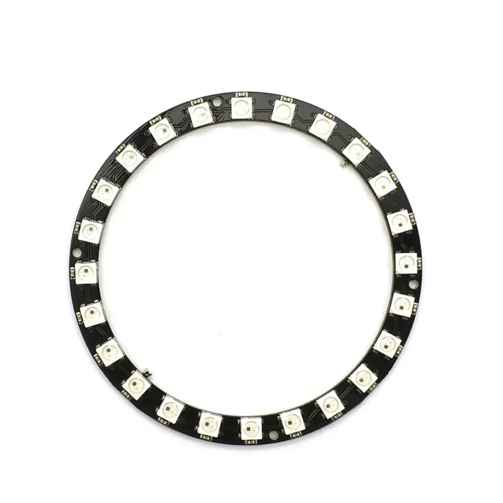 DollaTek RGB LED Ring Light with 24-Bit WS2812 5050 RGB & Built-in Controller - Perfect for Photography, Videography, and Live Streaming