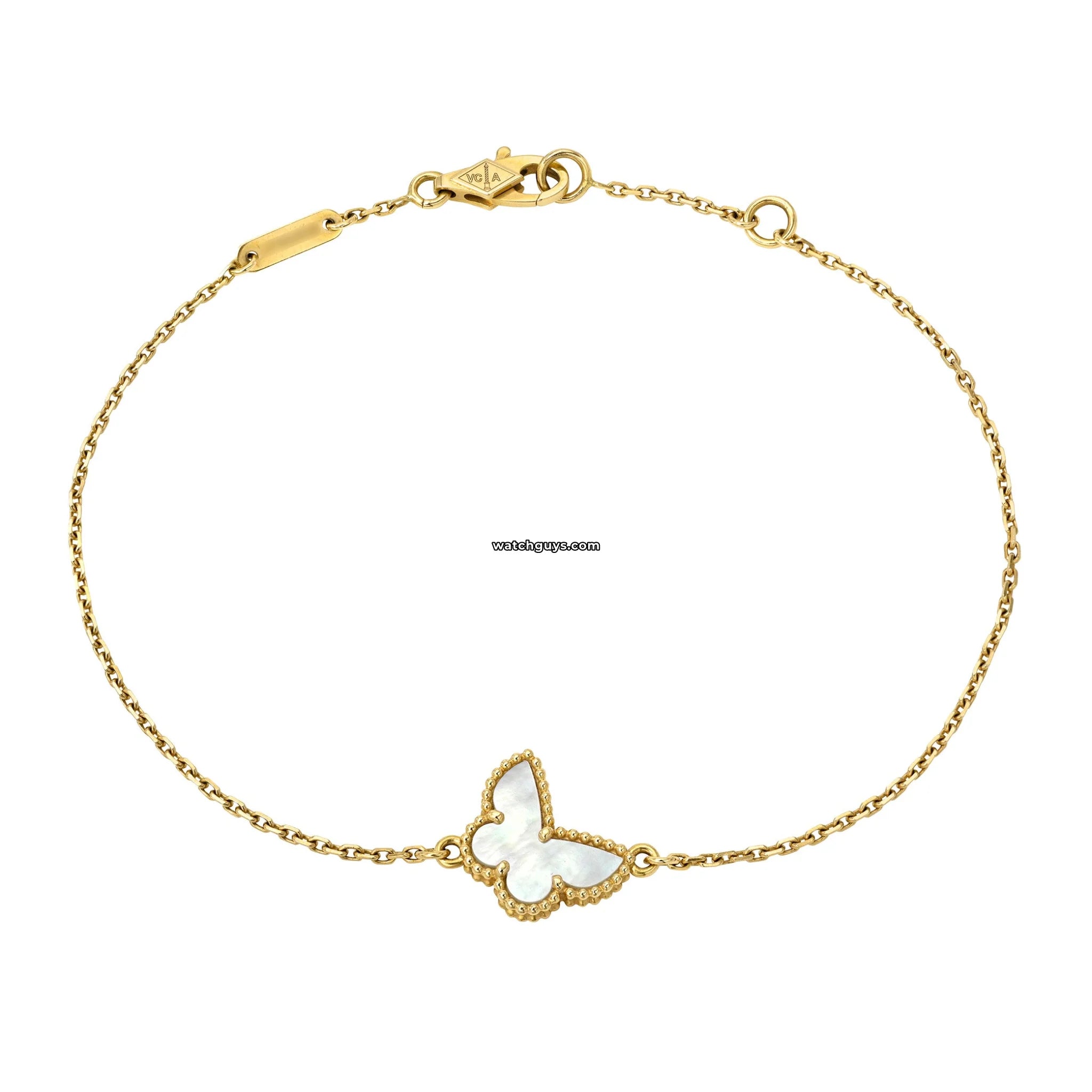 Van Cleef & Arpels Sweet Butterflies 18K Gold Bracelet - Elegant Jewelry Gift for Women, Perfect for Weddings & Special Occasions