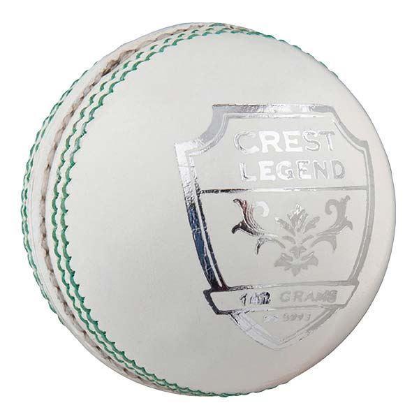 Gray Nicolls Crest Legend Cricket Ball - Premium Leather Cricket Ball for Practice & Matches - Perfect for Club, School & Professional Cricket Players