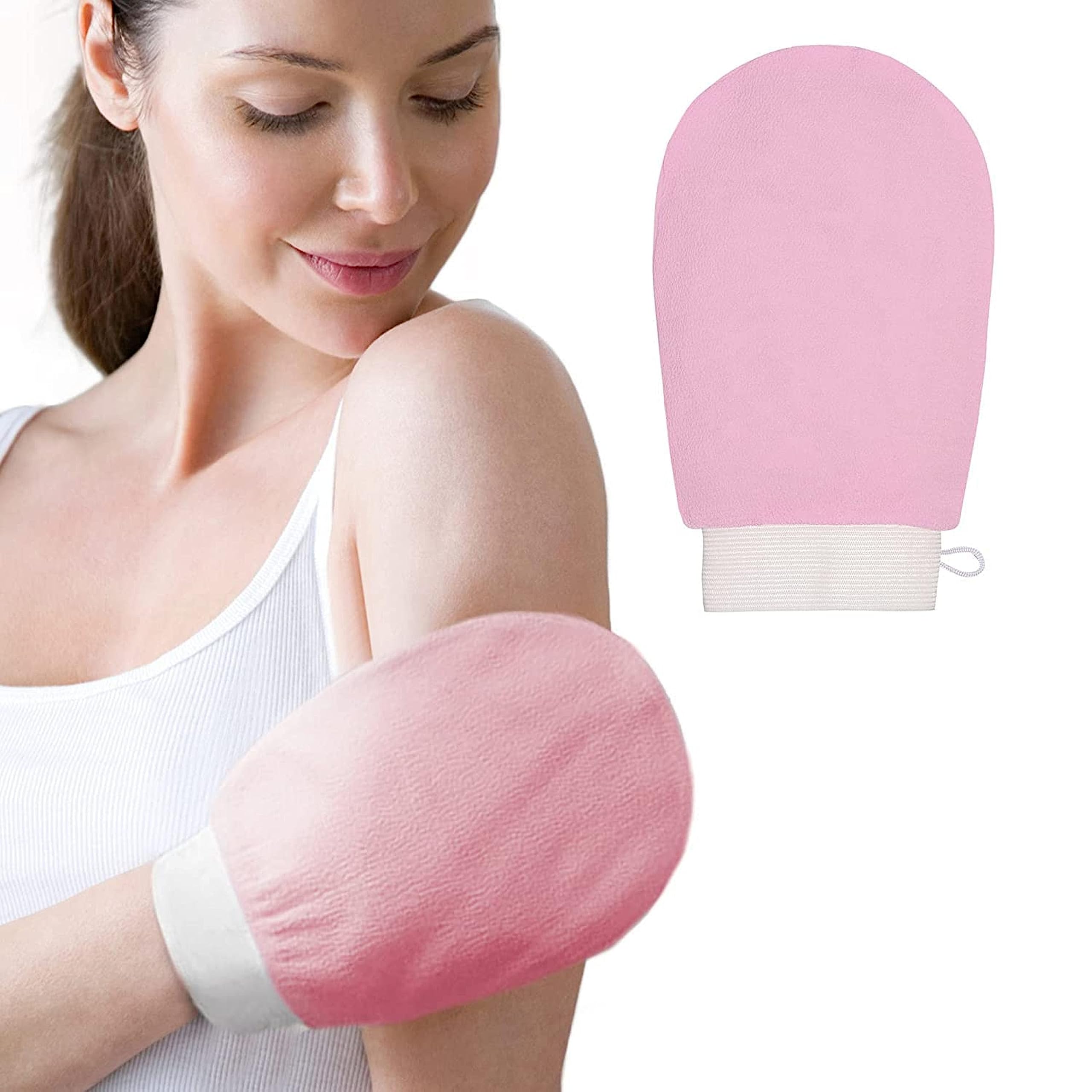 Dealsure Korean Exfoliating Glove - Body Scrub Mitt for Dead Skin Removal, Shower & Bath Exfoliator for Women & Men - Soft Washcloth for Face & Body Care - Perfect for Spa Days & Smooth Skin Routine (1 Piece)