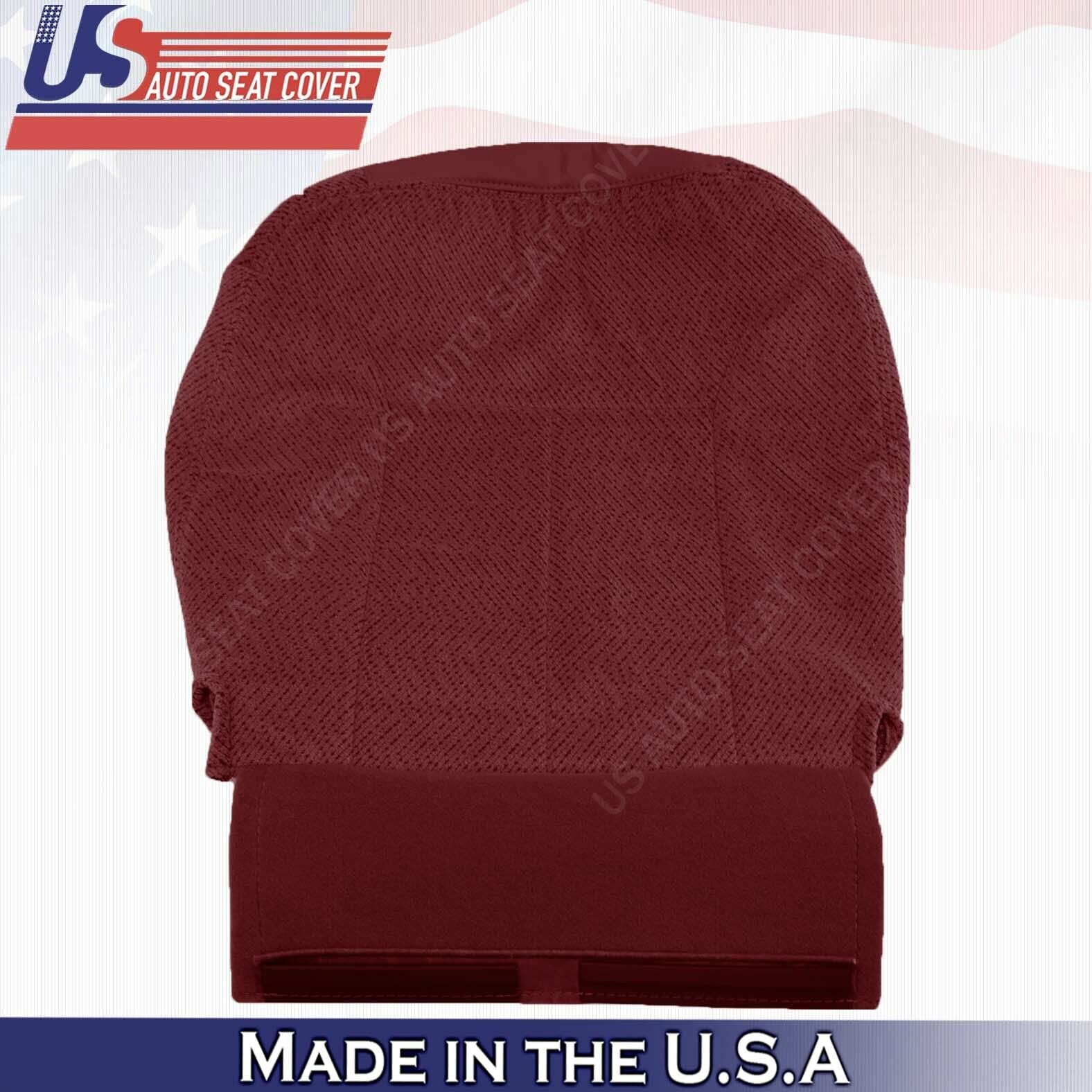 1995-1999 Chevy/GMC Truck Bottom Seat Covers - Driver & Passenger Side, Ruby Red Cloth | Durable & Comfortable for Daily Driving & Road Trips