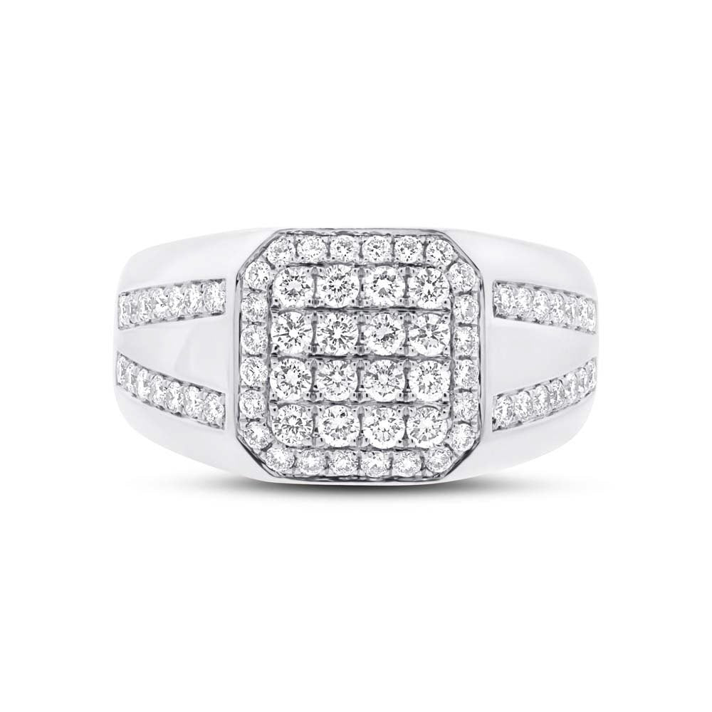 14KT Gold 1.15 CTW Diamond Men's Fashion Ring - Perfect for Weddings, Anniversaries & Special Occasions