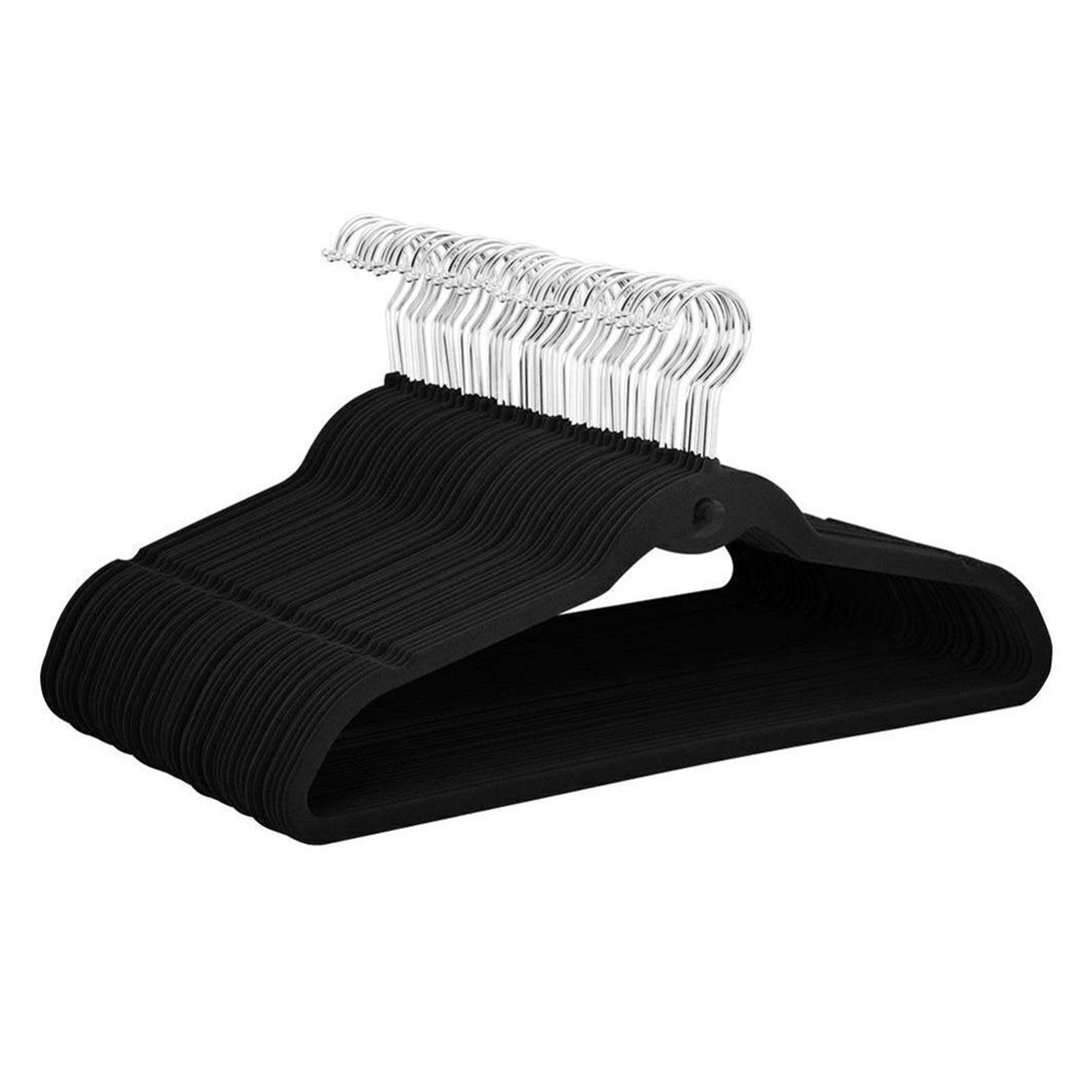 LAIQIAN 10/20Pcs Velvet Non-Slip Clothes Hangers with Hooks - Space Saving Wardrobe Organizer for Suits, Shirts, Dresses - Perfect for Home, Closet & Travel Storage (10Pcs, Multiple Colors)