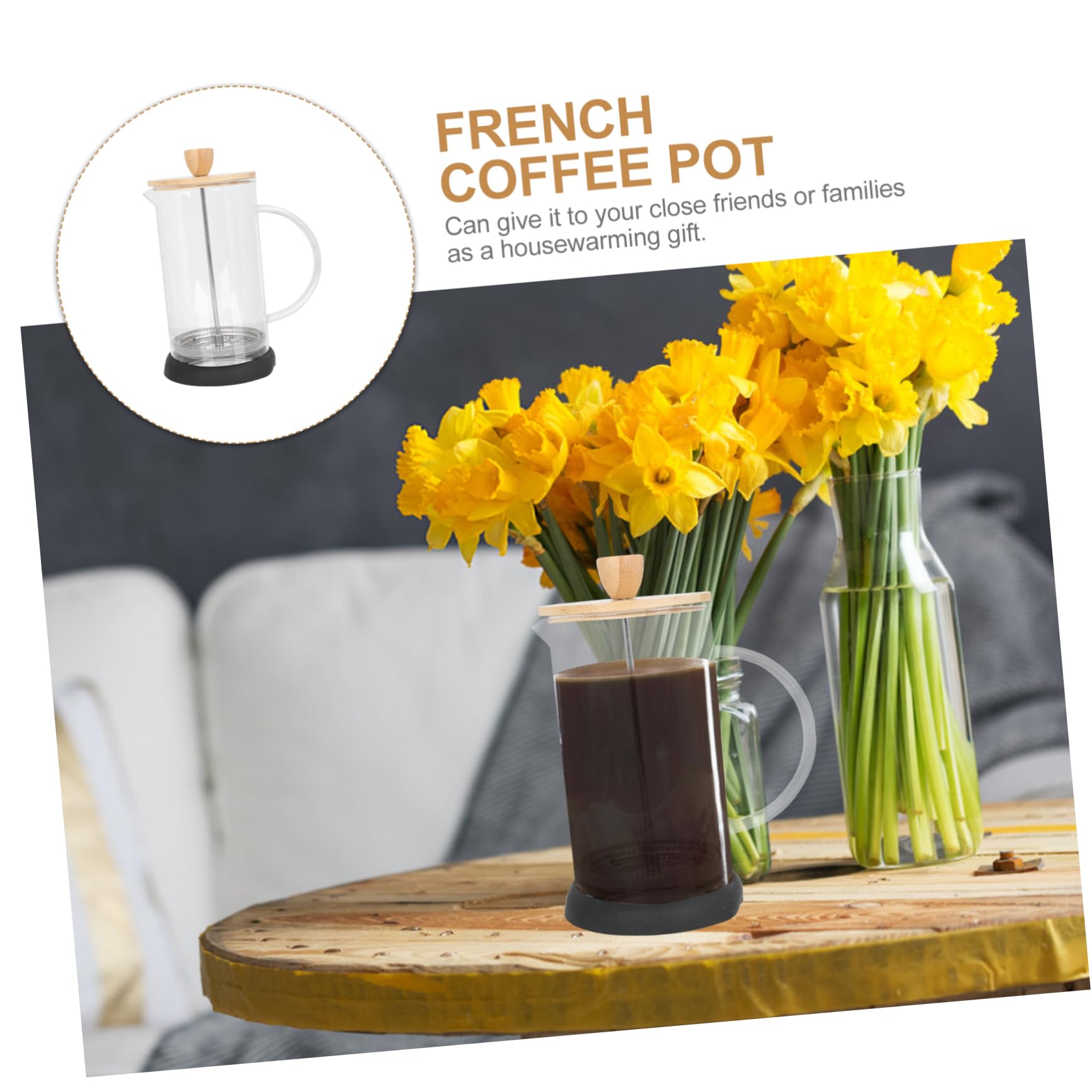Premium Manual Coffee Milk Frother - Durable Stainless Steel Coffee Pot for Espresso, Cappuccino & Latte - Perfect for Home, Hotel & Restaurant Use