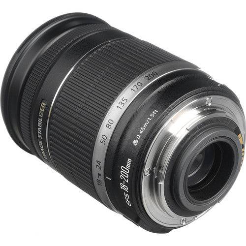 Canon EF-S 18-200mm f/3.5-5.6 IS Zoom Lens for DSLR Cameras - Perfect for Travel, Wildlife & Portrait Photography