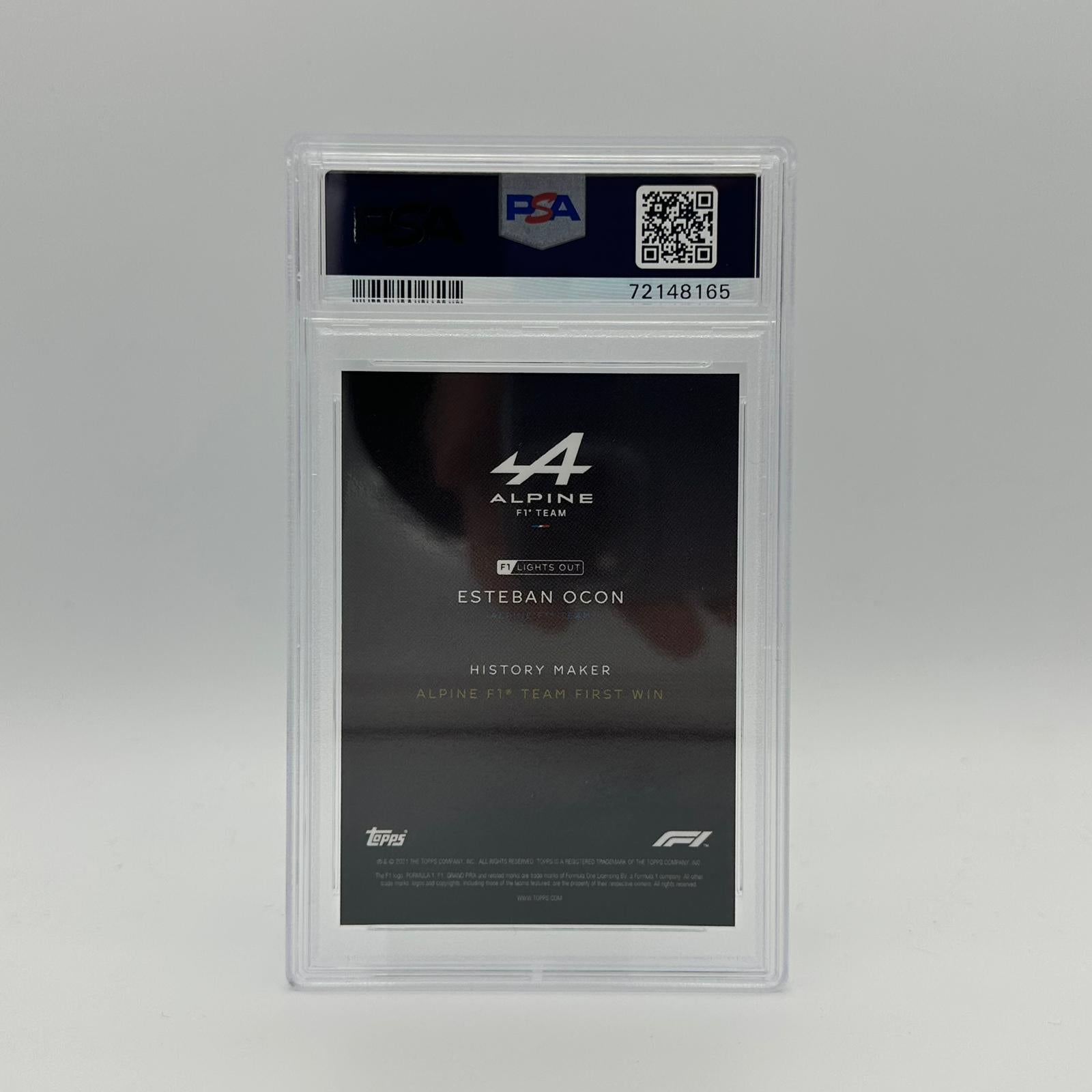 PSA 9 Graded 1991 Esteban Ocon History Maker Trading Card - Perfect for Sports Collectors, Autograph Display & Racing Memorabilia Collections