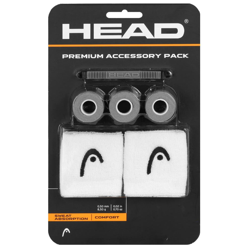 Premium Head Accessory Pack - White & Grey | Comfortable & Stylish Headbands, Hair Ties & More for Women, Men & Kids | Perfect for Sports, Workouts, Travel & Everyday Use