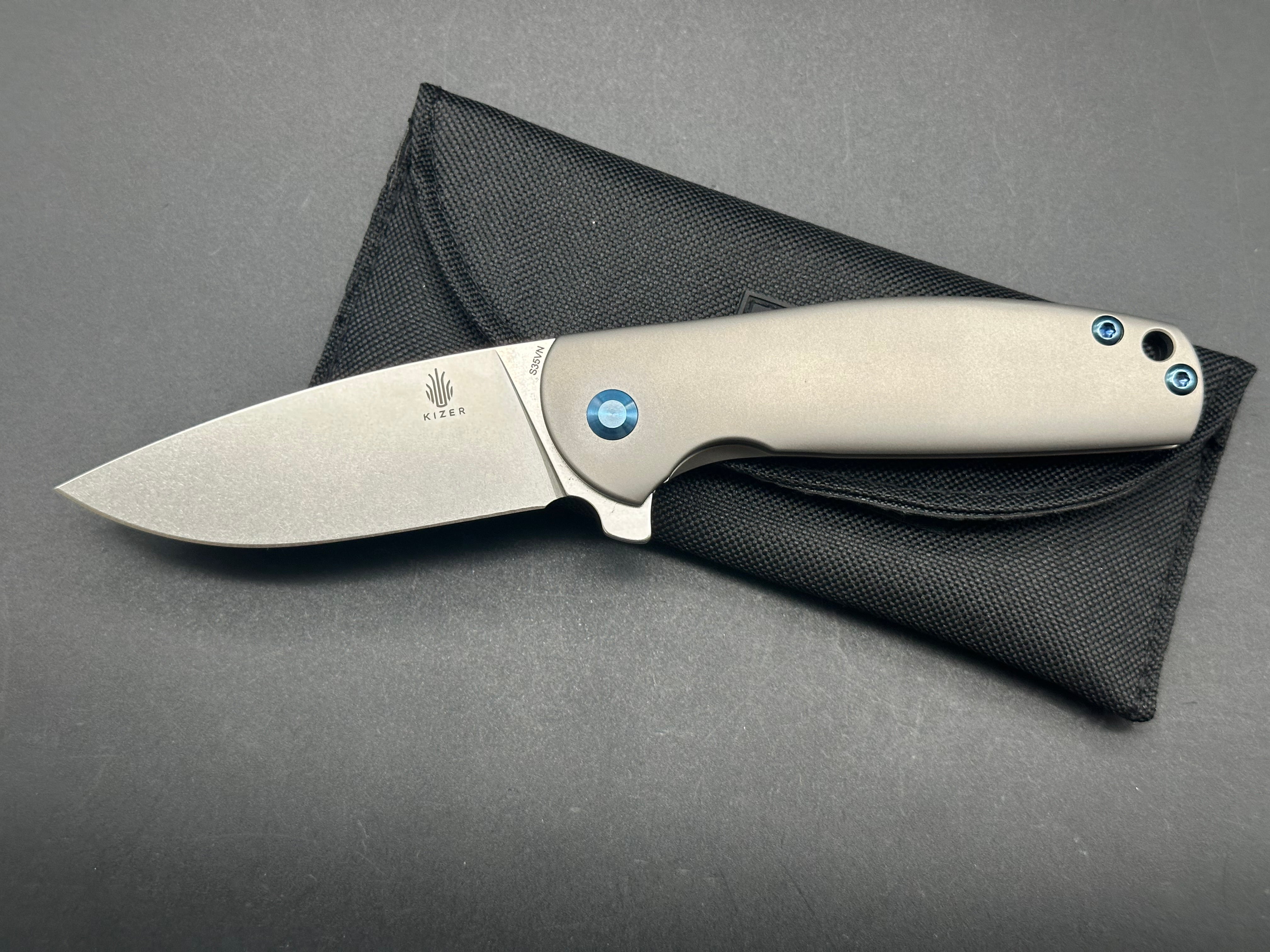 Kizer Laconico Gemini Frame Lock Folding Knife - 3.125