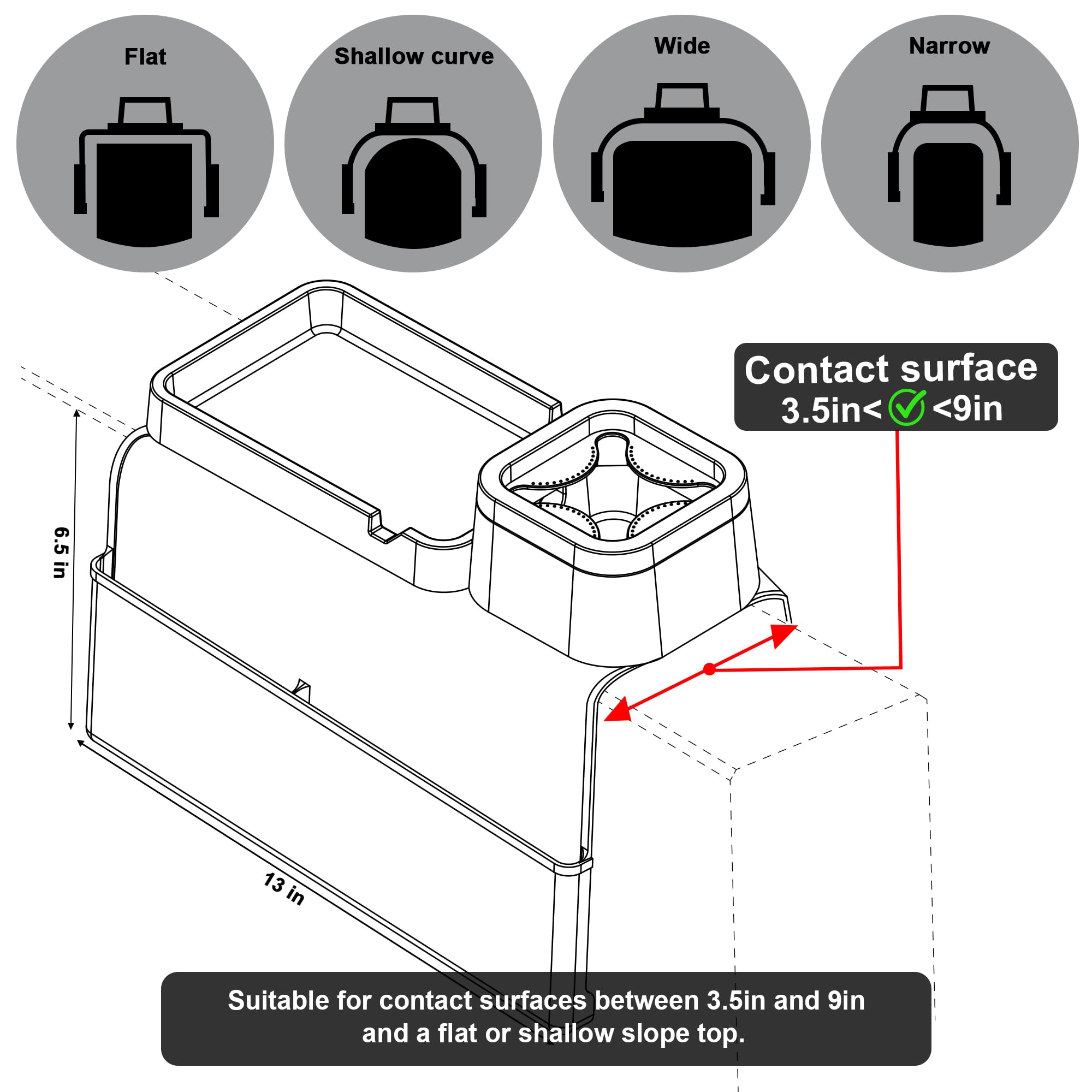 **KindGa Extra Large Silicone Couch Cup Holder Tray with Side Pockets - Anti-Slip Sofa Armrest Organizer for Drinks, Phone, Remote & Snacks - Perfect for Living Room, Bedroom & Gifts (Slate Gray)**