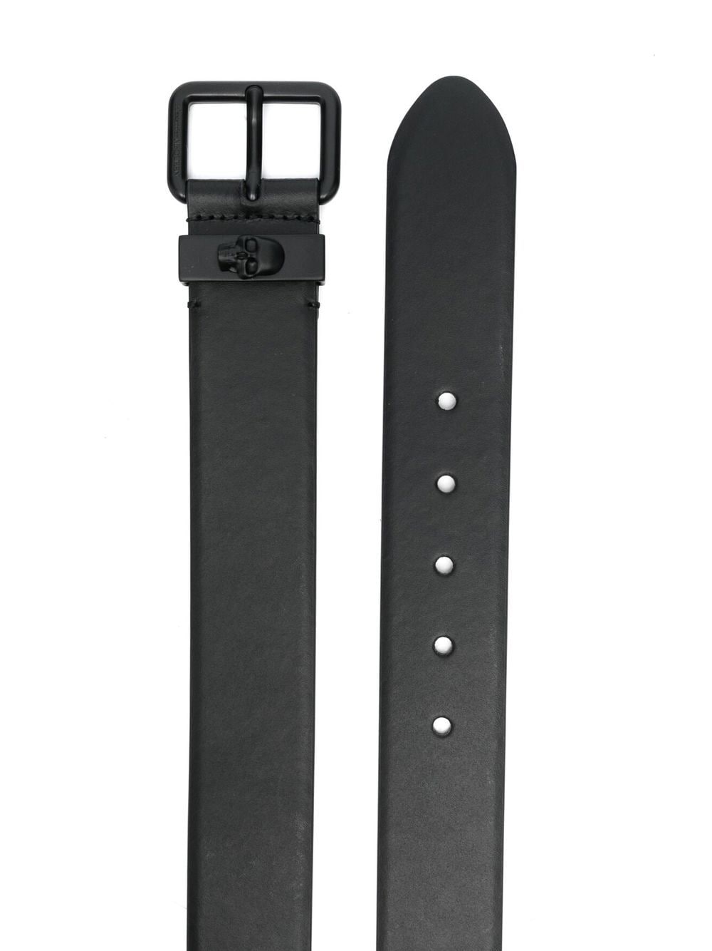Alexander McQueen Black Leather Belt for Men & Women - Stylish Designer Belt for Casual & Formal Outfits | Perfect for Jeans, Dresses & Office Wear