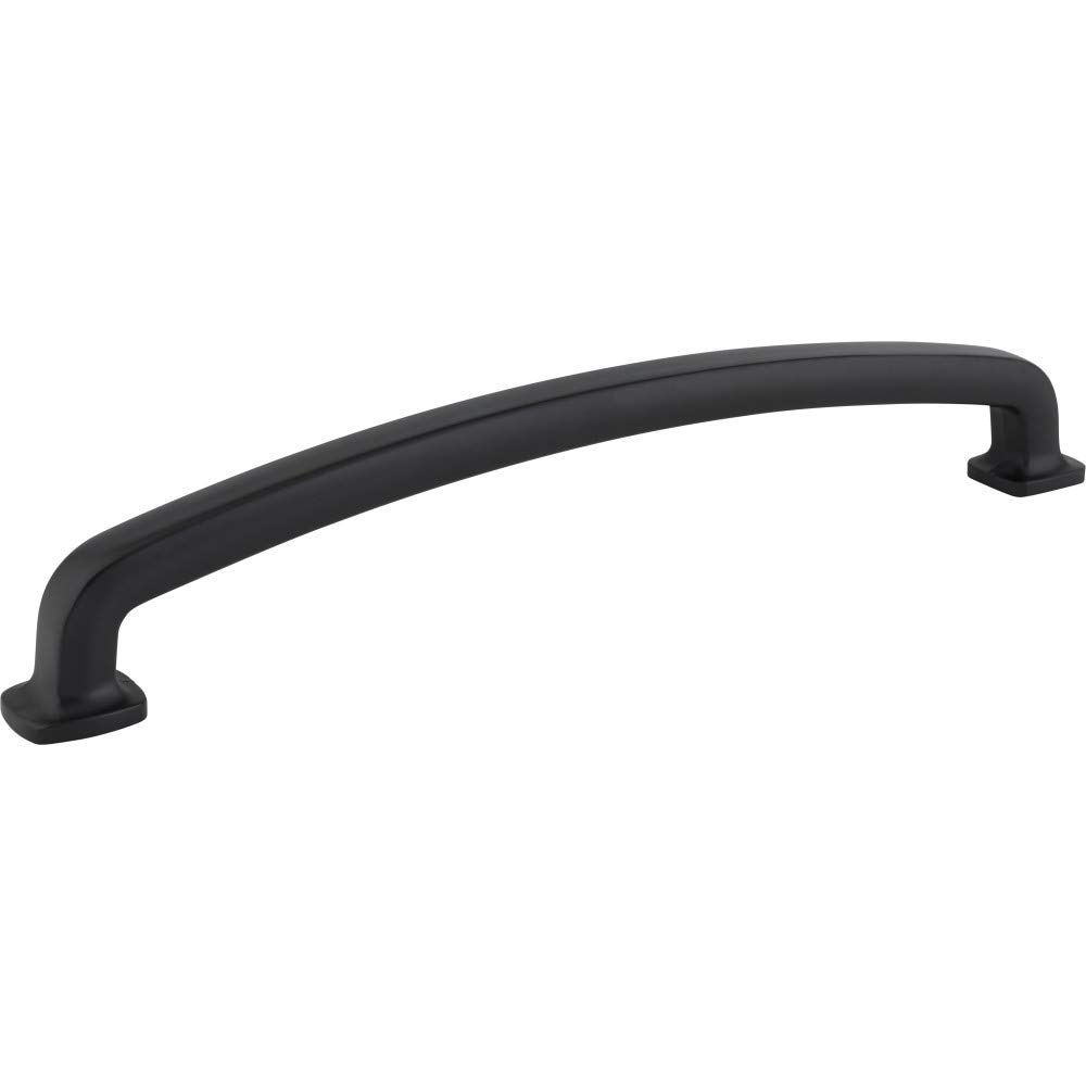 Jeffrey Alexander 12-Inch Matte Black Belcastel Cabinet Pull Handle - Heavy Duty 1-Hole Appliance Handle for Kitchen Cabinets, Drawers & Furniture (Pack of 1)