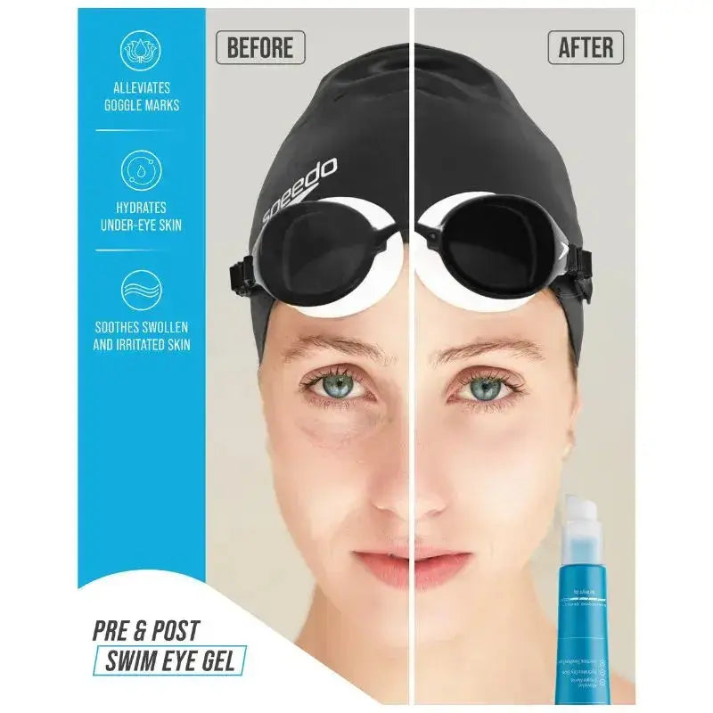 Post Swim Eye Gel for Swimmers – Soothing & Hydrating Pre & Post Swimming Eye Care – Perfect for Pool, Beach & Water Sports