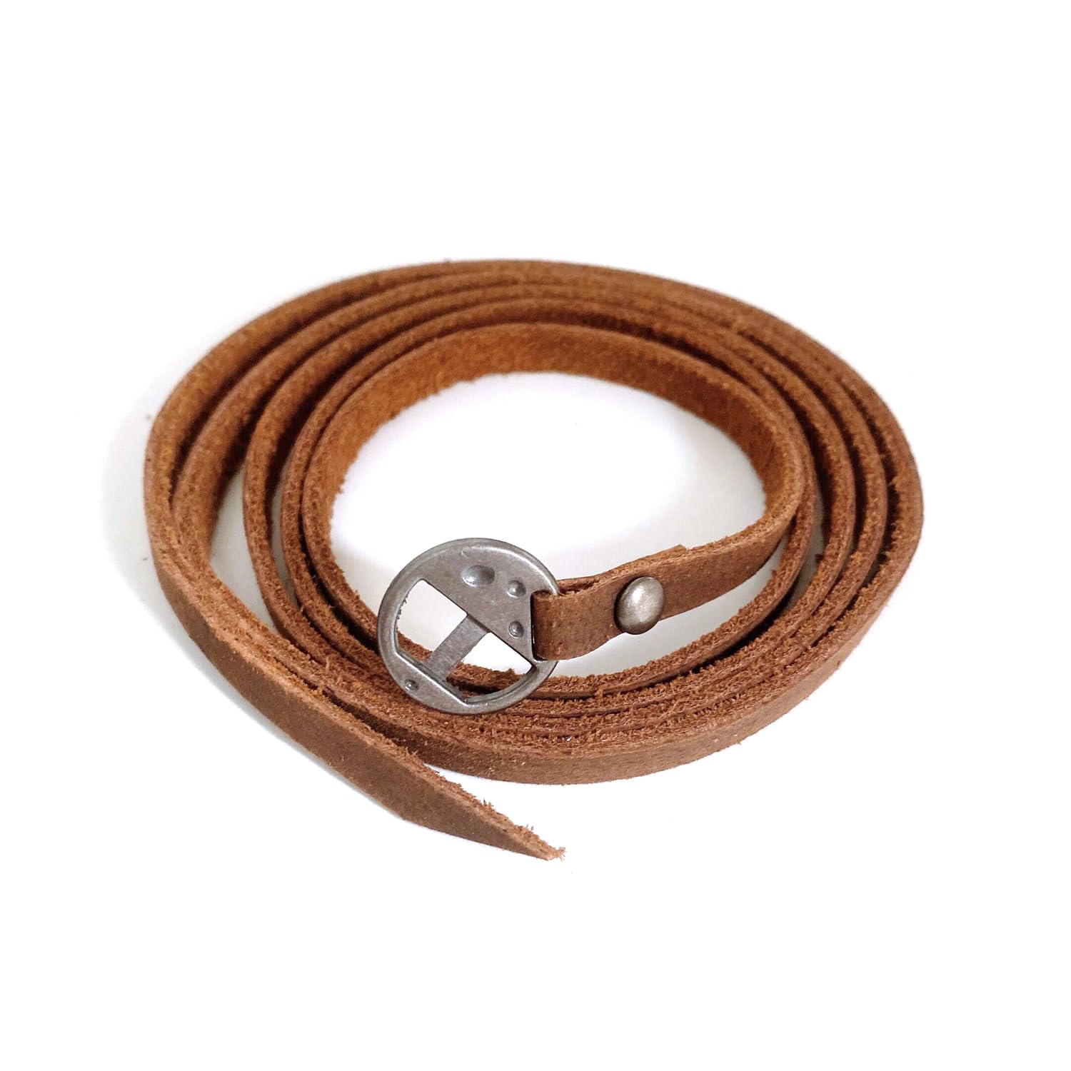 Genuine Leather Wrap Bracelets for Men & Women - Adjustable Stackable Western Boho Cuff Bracelet - Trendy Layered Jewelry for Everyday Wear & Fashion Accessories