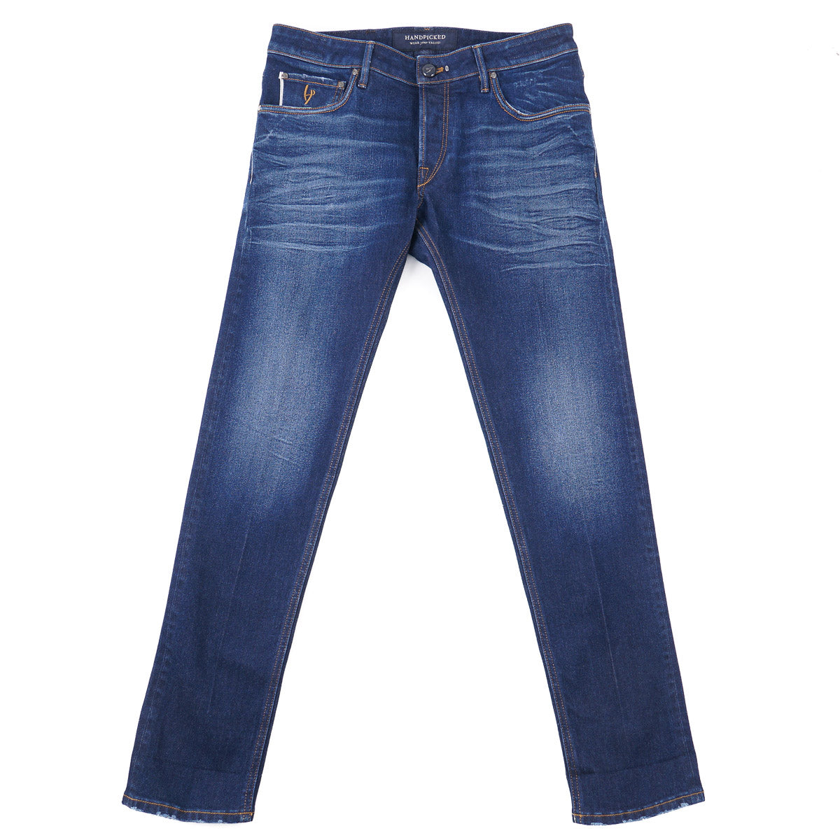 Premium 'Orvieto' Slim Fit Selvedge Denim Jeans for Men - High-Quality Raw Denim Pants with Classic 5-Pocket Design | Perfect for Casual Wear, Date Nights & Urban Street Style