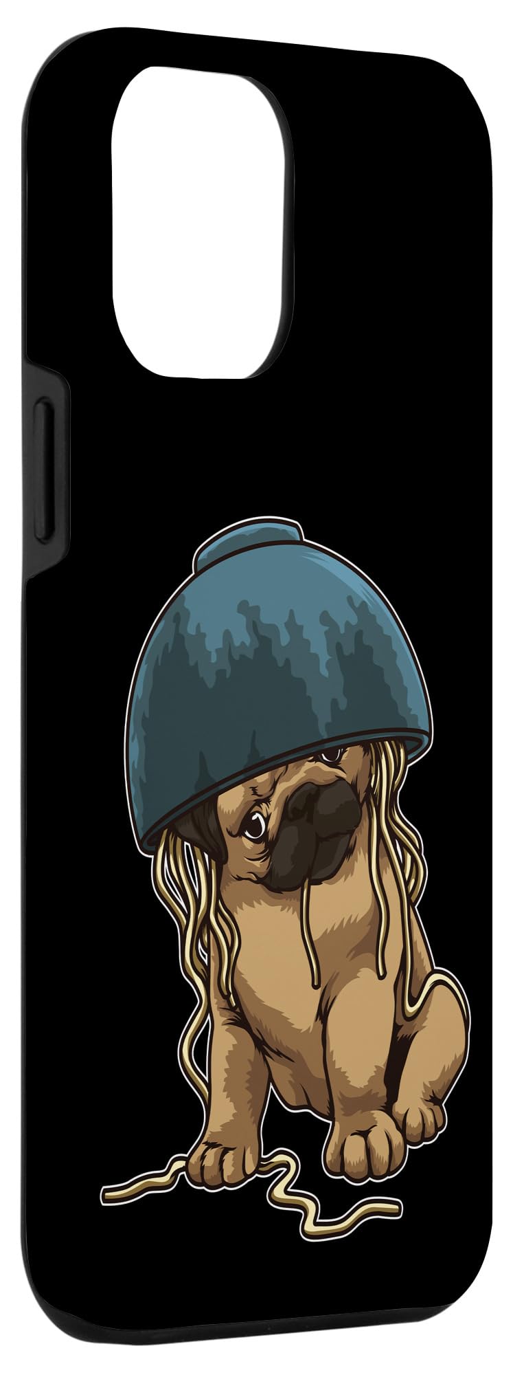 iPhone 12 Pro Max Case - Cute Pug in Ramen Bowl Design for Dog Lovers | Durable Protective Phone Cover for Everyday Use, Work & Travel