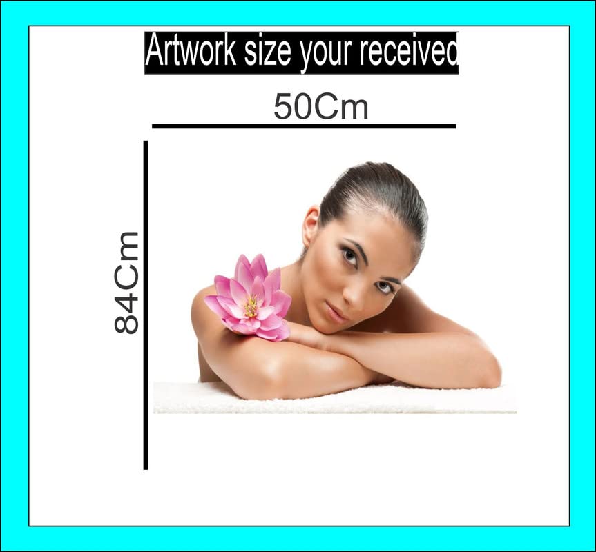 Large Wall Stickers for Salon & Spa Decor - 50x84cm Self-Adhesive Makeup Artist & Meditation Themed Decals - Perfect for Beauty Studios, Home Meditation Rooms & Professional Cosmetic Spaces