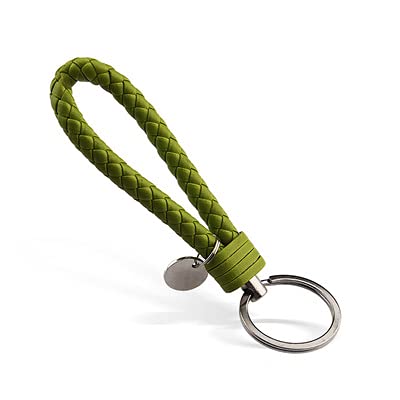 5PCS Braided Leather Keychain Set - Durable & Stylish Key Rings for Men & Women - Perfect for Car Keys, House Keys & Gift Giving