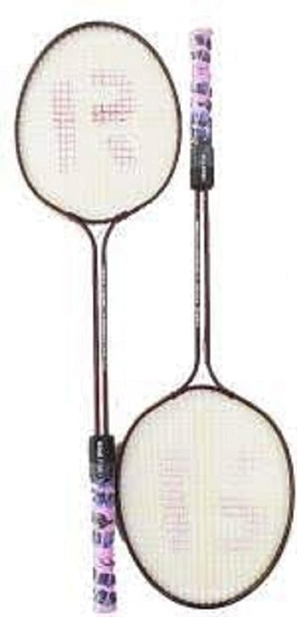 Premium Badminton Set - 2 Rackets & 6 Plastic Shuttlecocks - Complete Badminton Kit for Outdoor & Indoor Sports - Perfect for Backyard, Beach, Park, and Gym Play