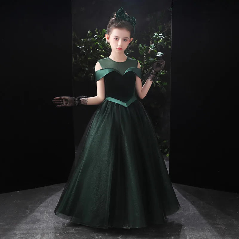 Vintage Princess Flower Girl Dress for Birthday Party, Formal Evening, Wedding Gown - Perfect for Special Occasions & Photo Shoots