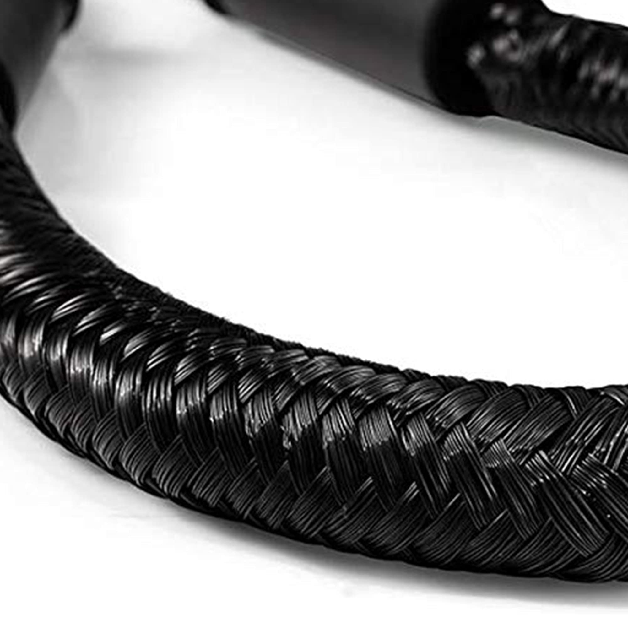 Boat Bungee Dock Lines 4 Pack - Marine Rope for Pontoon & Kayak - Black