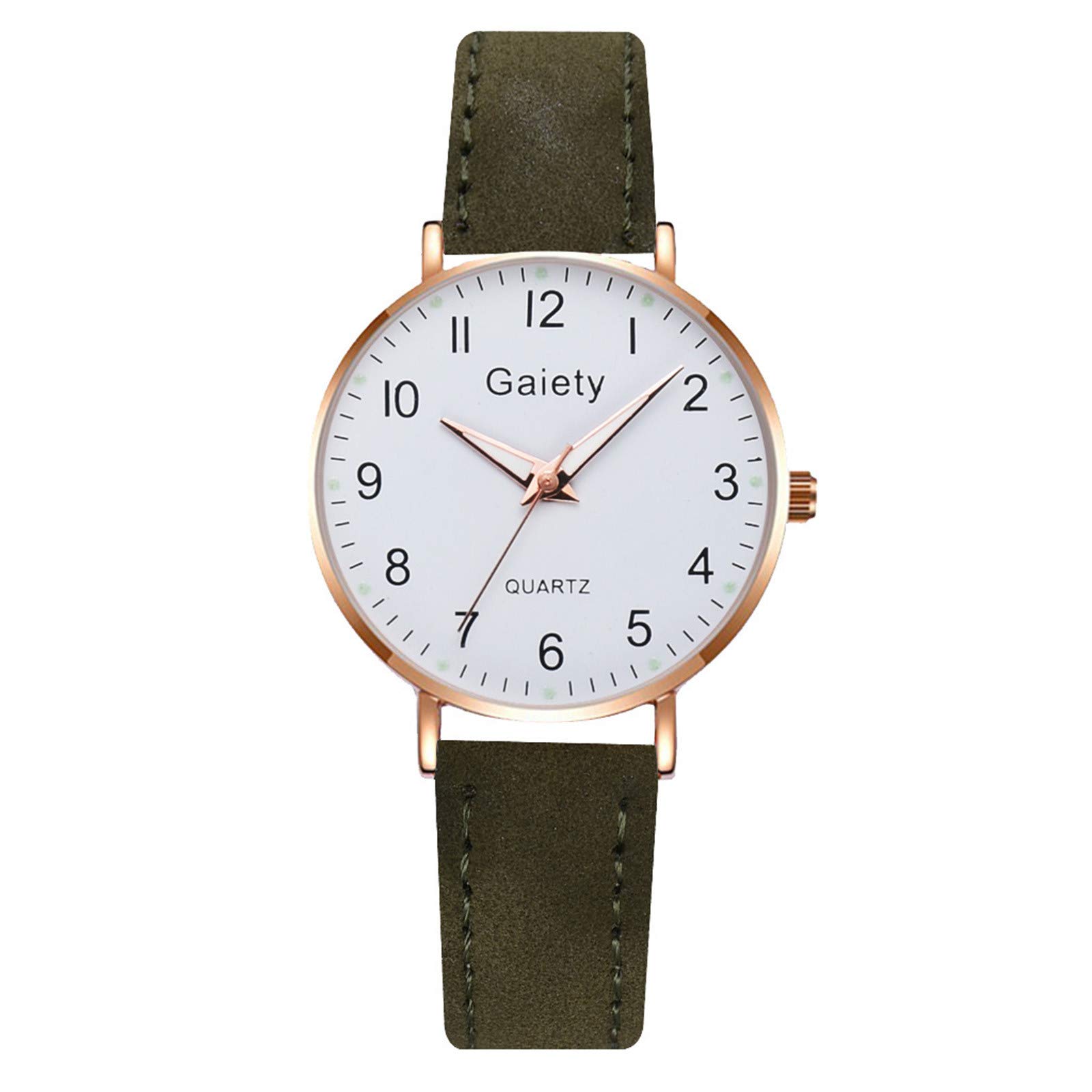 Elegant Women's Watch & Bracelet Set - Minimalist Vintage Chronograph for Dressy Occasions