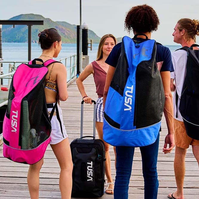 TUSA BA-0103 Mesh Backpack - Lightweight & Breathable Diving Gear for Scuba, Snorkeling & Water Sports | Perfect for Beach, Pool & Outdoor Adventures