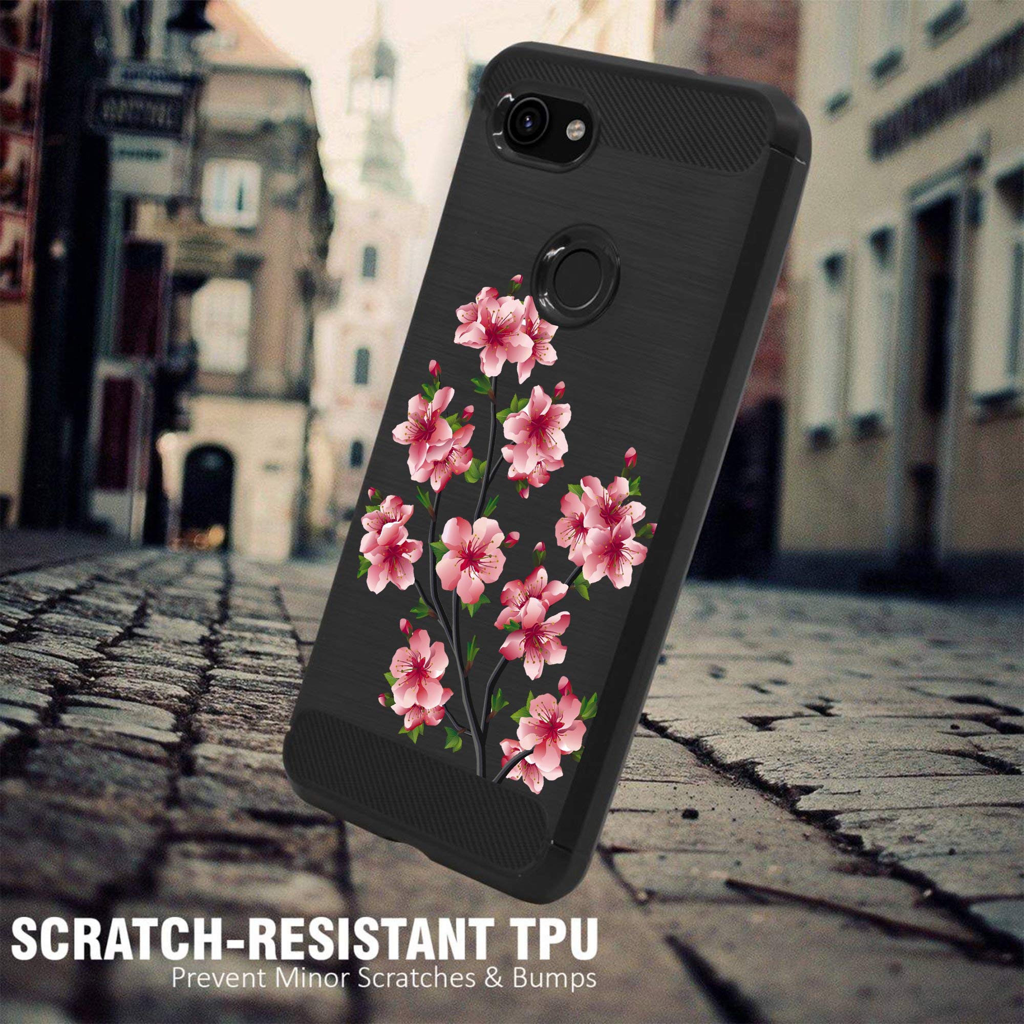 Google Pixel 3A XL Case - Tribal Floral TPU Cover for Daily Protection