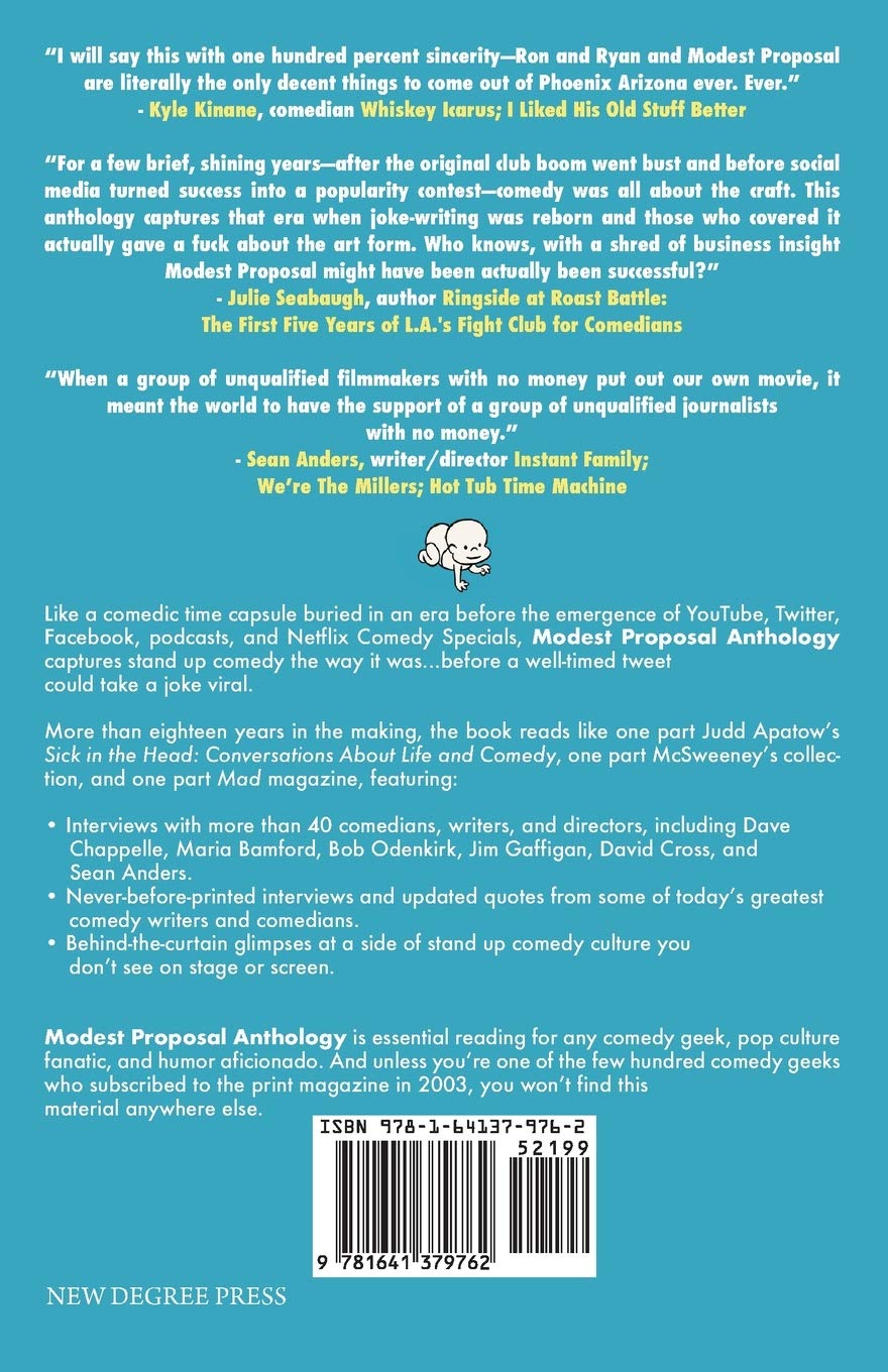 Modest Proposal Anthology: Interviews with Top Comedians Before Viral Comedy Era | Stand-Up Comedy History Book for Fans & Aspiring Comedians