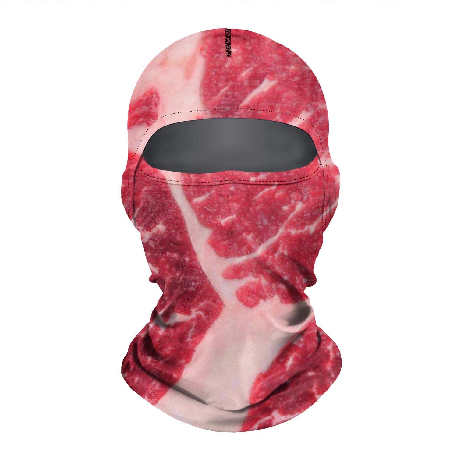 Windproof 3D Printed Ski Mask Balaclava - Funny Face Cover for Men & Women - Perfect for Skiing, Snowboarding & Outdoor Winter Sports