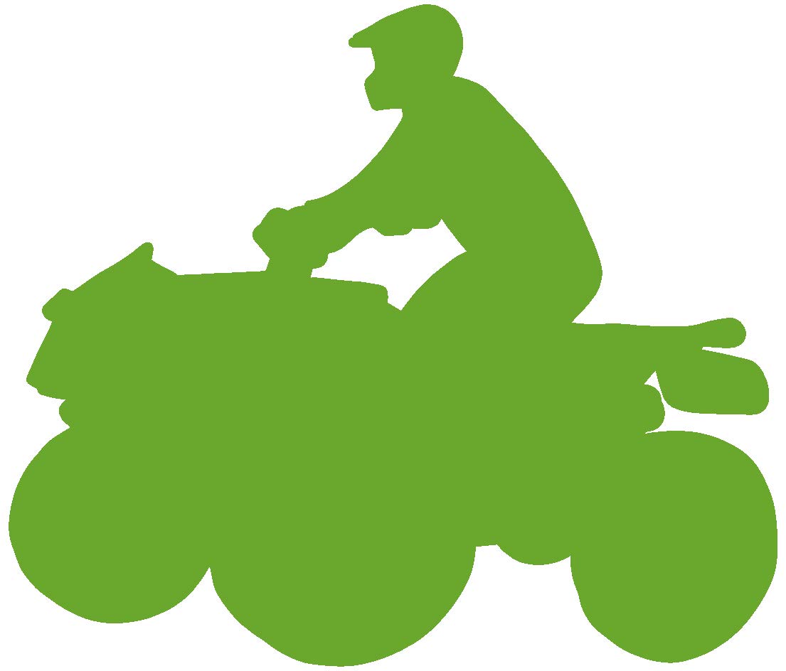 5-Inch ATV Vinyl Decal Sticker for Cars, Trucks, Windows, Laptops & Tablets - Durable 2.5mil Thick Outdoor-Grade Vinyl in Lime Green - Perfect for Vehicle Customization, Tech Accessories & Outdoor Gear Decoration