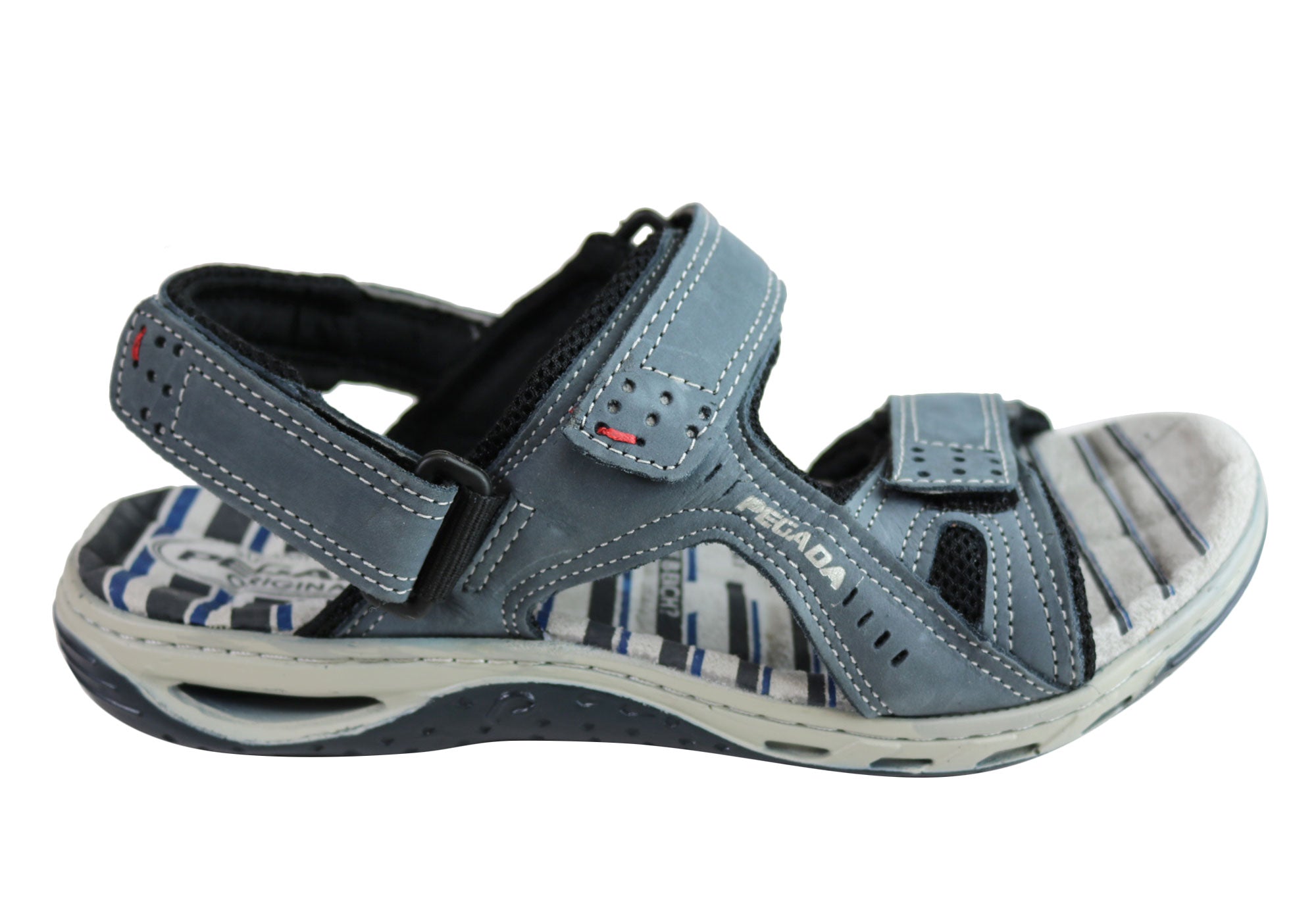 Premium Jim Men's Leather Comfortable Cushioned Sandals - Handmade in Brazil - Perfect for Summer, Beach & Casual Wear