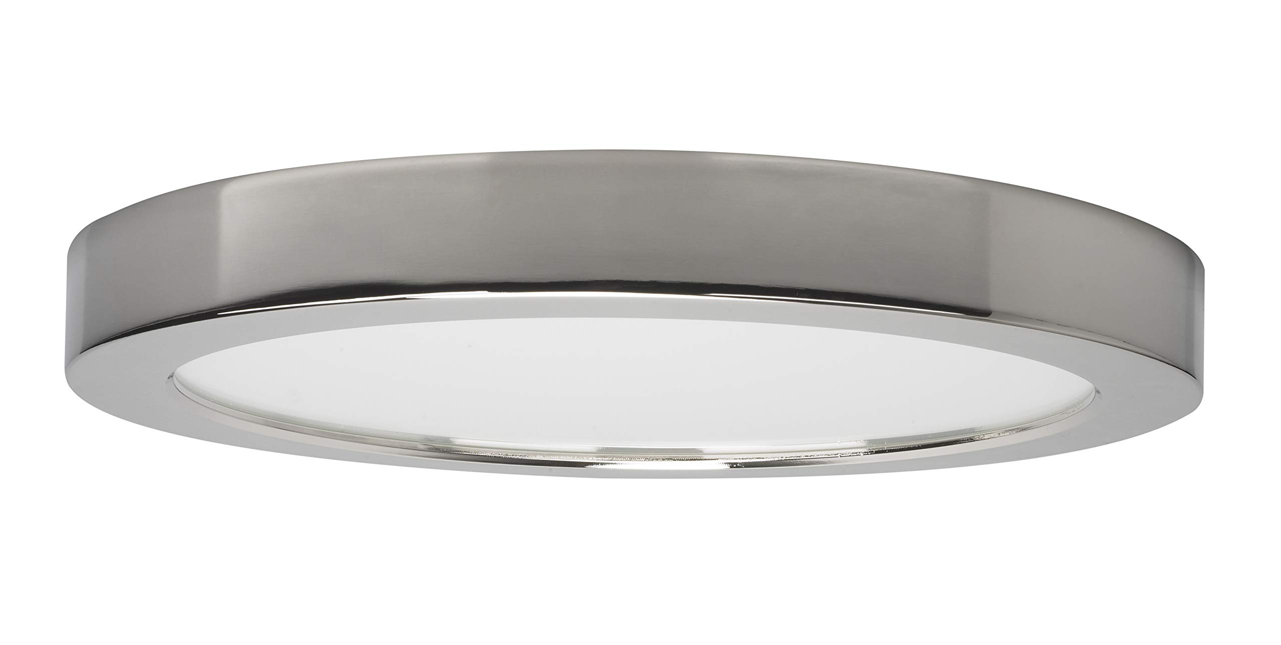 Satco S21529 18.5W LED Flush Mount Ceiling Light Fixture - 9 Inch Round, 3000K Warm White, Red Diffuser (Pack of 12) - Perfect for Bedrooms, Kitchens, and Hallways