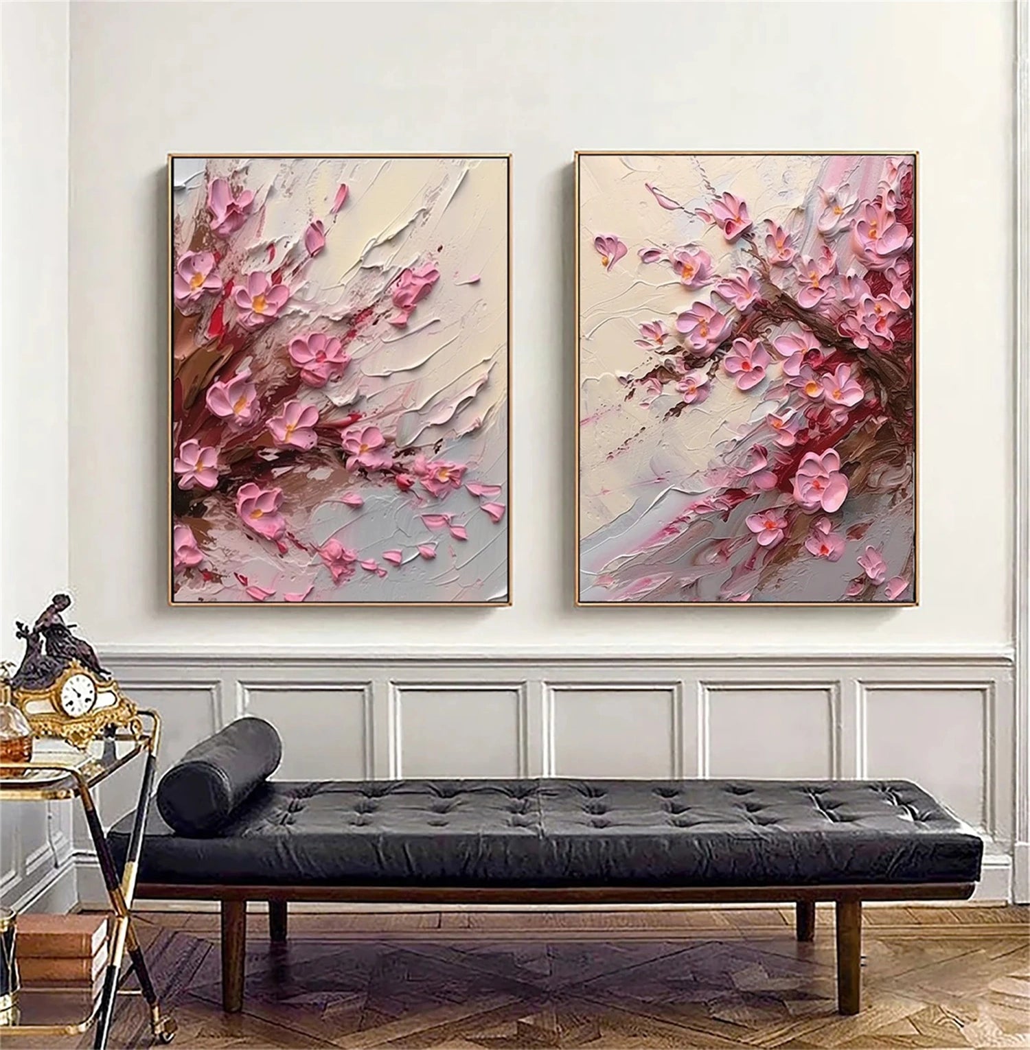Flower and Tree Painting Set of 2 - Premium Wall Art Decor for Living Room, Bedroom & Office | #FT145