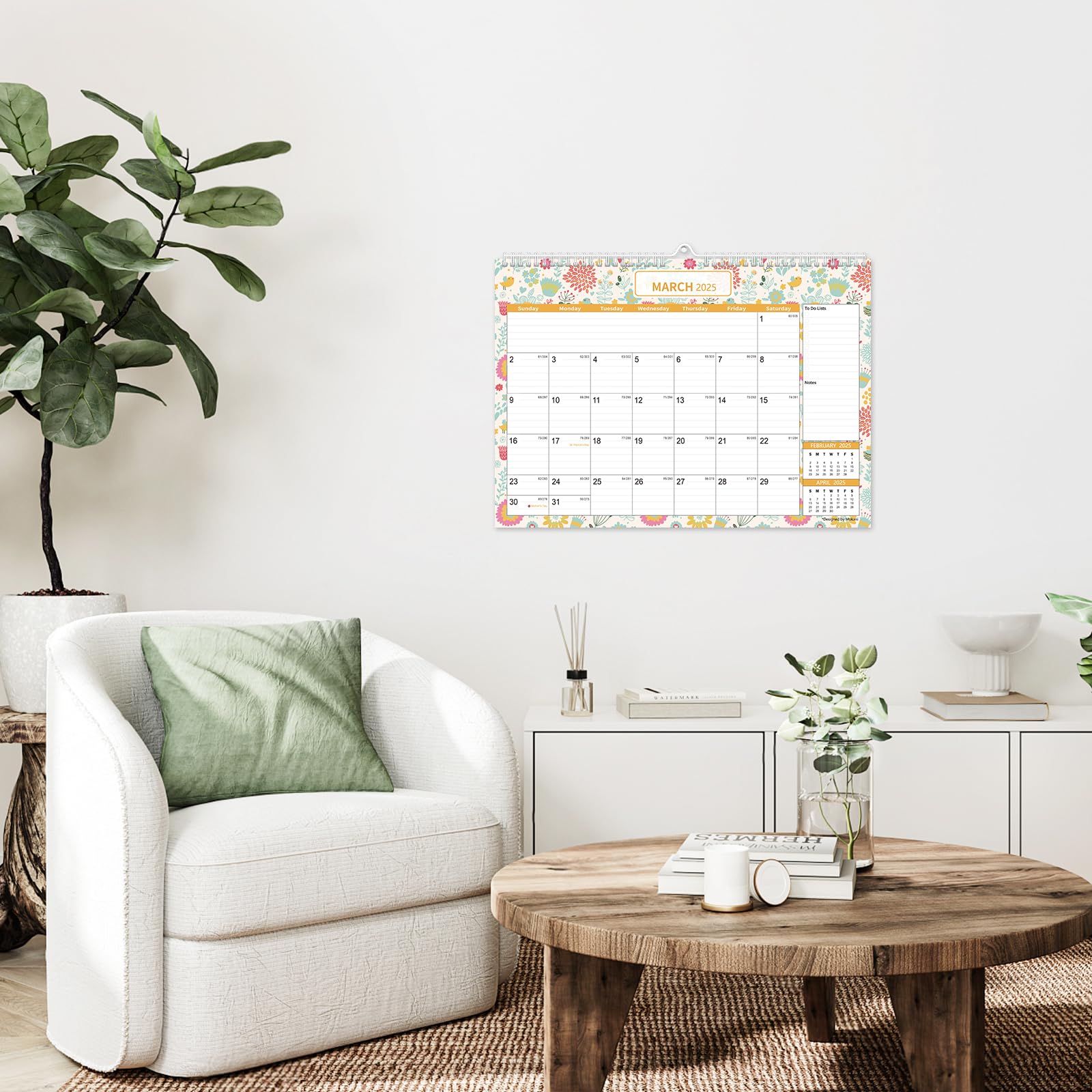 **2025-2026 Wall Calendar | Large 18-Month Planner (Jan 2025 - Jun 2026) with 234 Stickers | 12