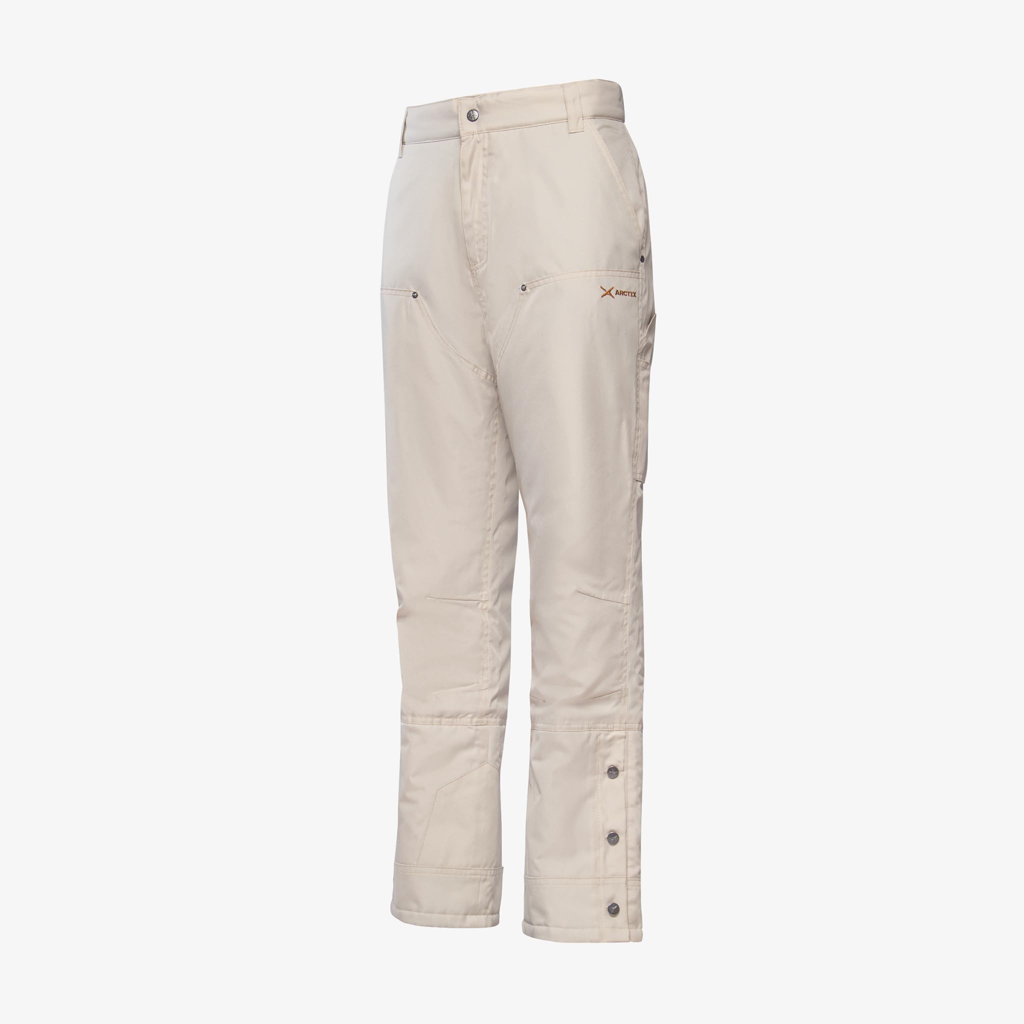 Arctix Men's Fleece Lined Insulated Snow Pants - Waterproof Winter Work Pants for Cold Weather, Hunting & Outdoor Activities