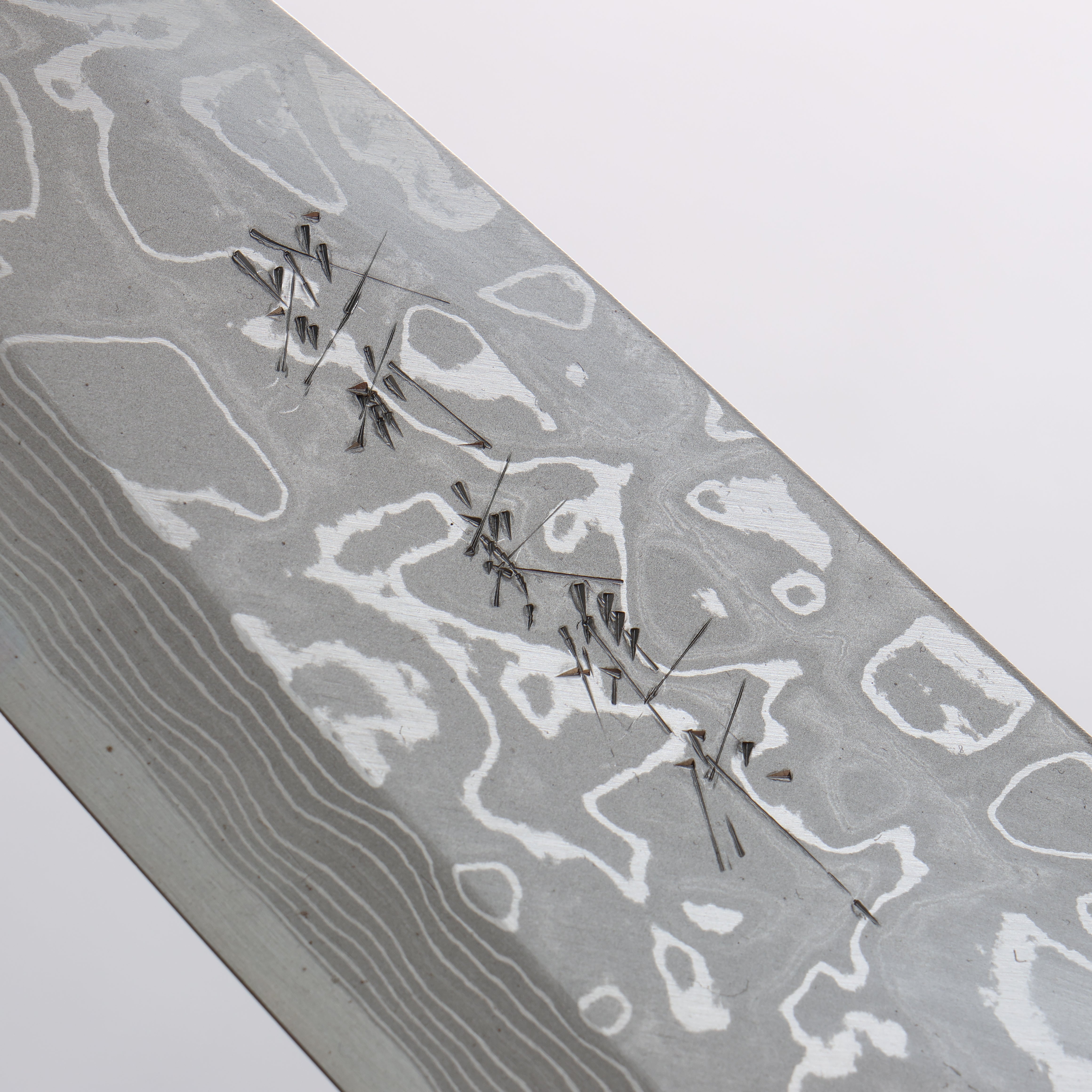 Premium Left-Handed Damascus Deba Knife 180mm - White Steel No.2 Blade with Shitan Handle - Perfect for Sushi Making, Fish Filleting & Japanese Cuisine Preparation