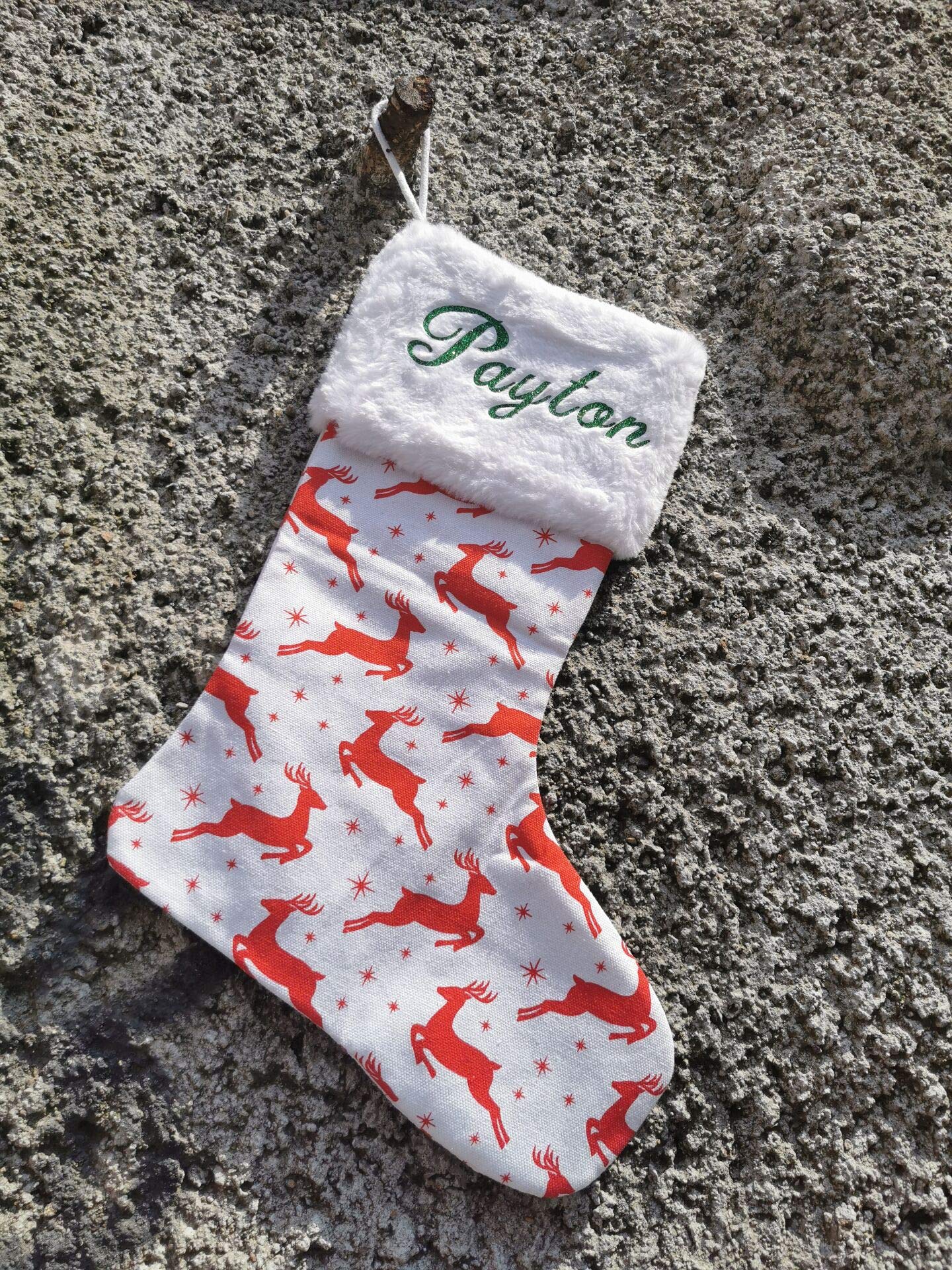 Personalized Christmas Stockings for Home Decor - Custom Name Embroidery Holiday Stockings for Fireplace Mantel, Gifts & Festive Decorations