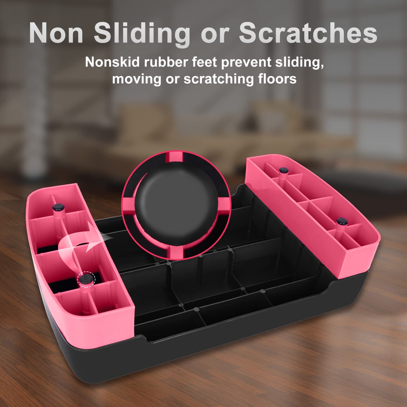Adjustable 4-6 Inch Aerobic Step Platform with 2 Risers - Home Gym Equipment for Cardio, Step Training & Workouts - Perfect for Fitness Classes, HIIT & Home Exercise