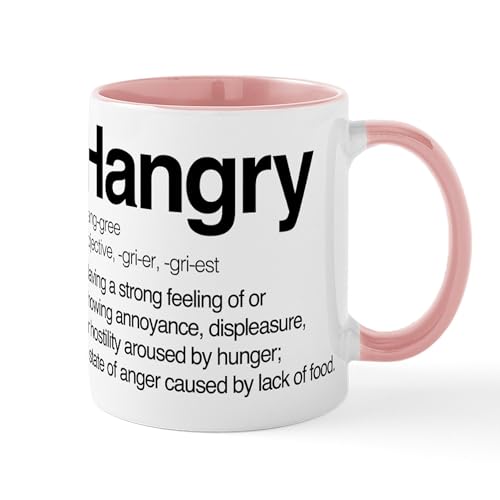 White/Pink Inside - Hangry Definition