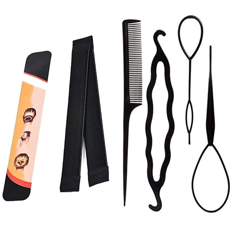LYTIX 5-Pack Hair Donut Bun Maker - French Twist Styling Foam Tool for Women & Girls - Perfect for Weddings, Prom, Parties & Everyday Hairstyles