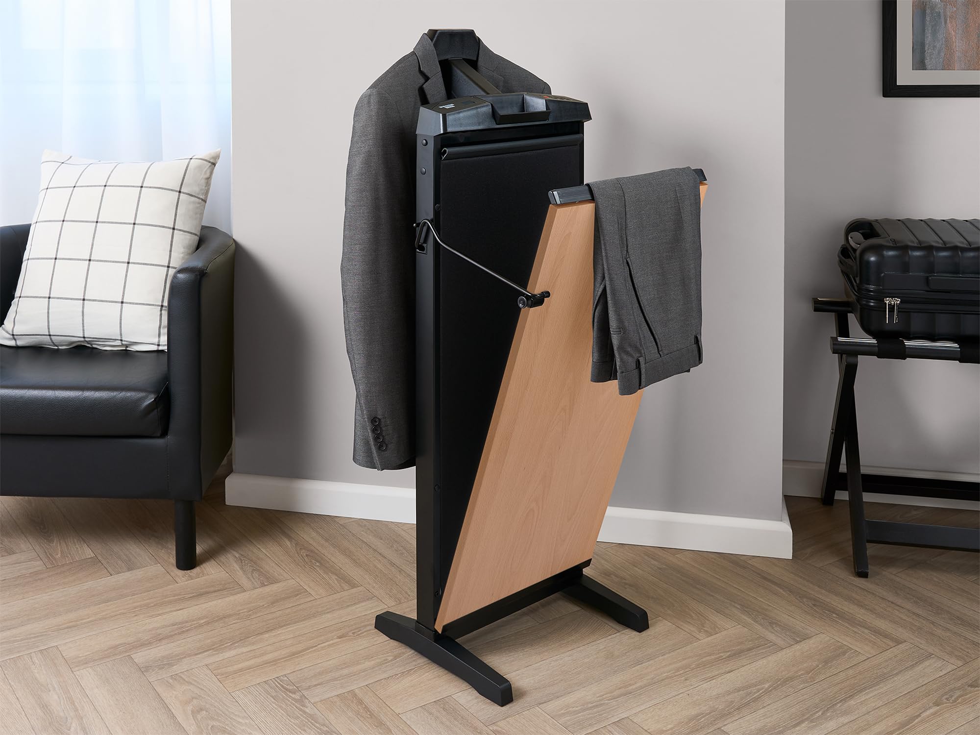 Corby 7700 Professional Beech Wood Pants Press - Perfect for Home & Office Garment Care, Wrinkle-Free Clothing Maintenance